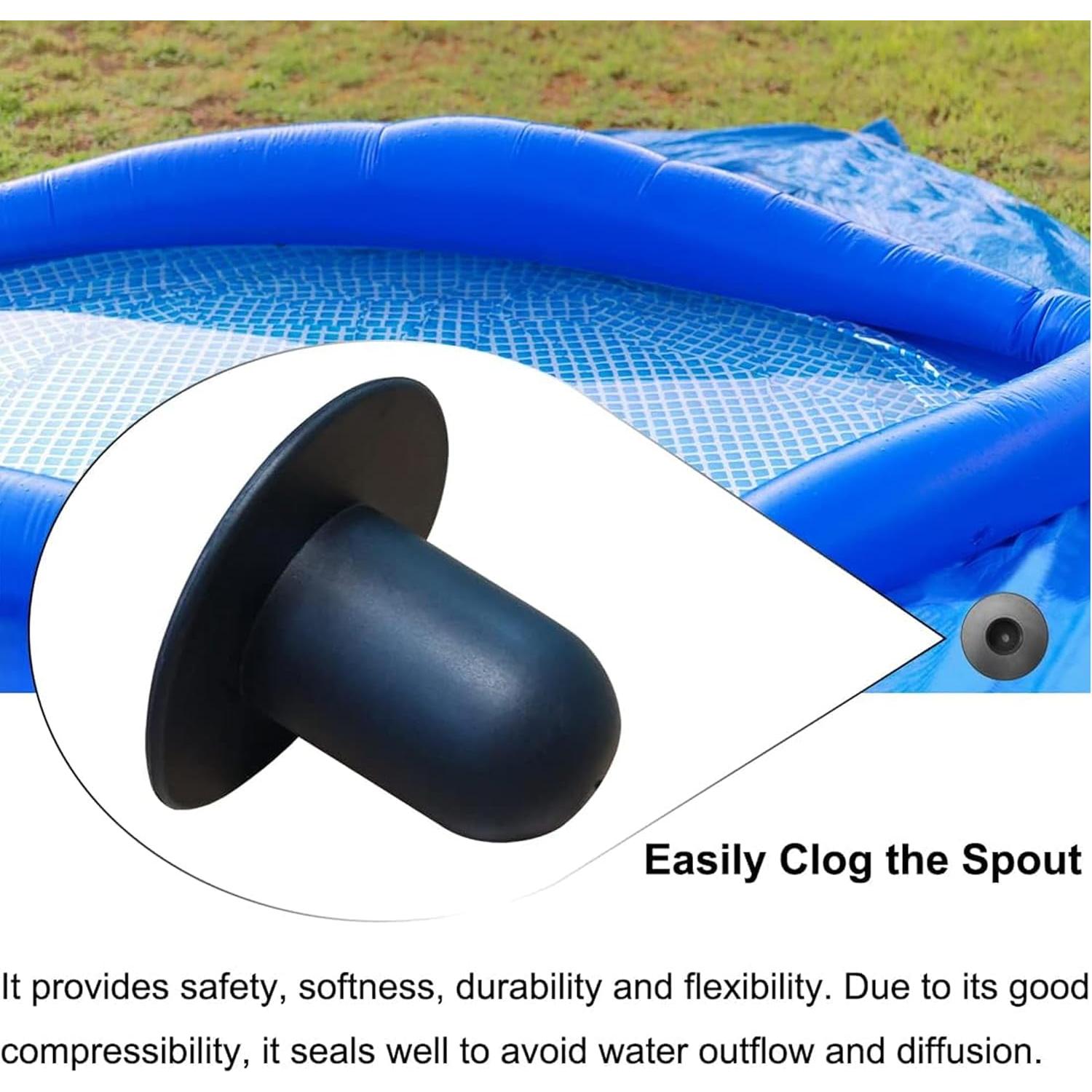 Tapones de Filtro para Bomba de Piscina Popbee - 4 Pcs Negro