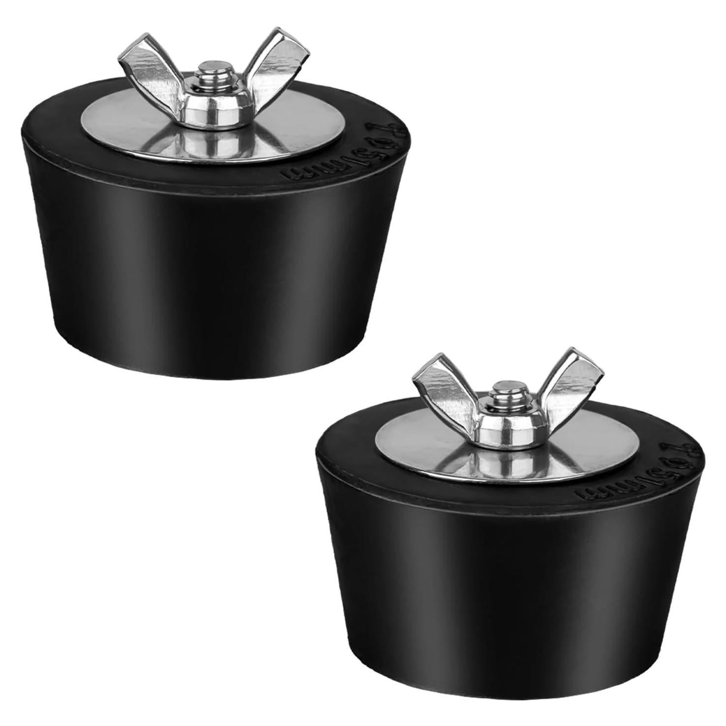 2 Tapones de Expansión de PVC/Acero para Piscina 3.81 cm