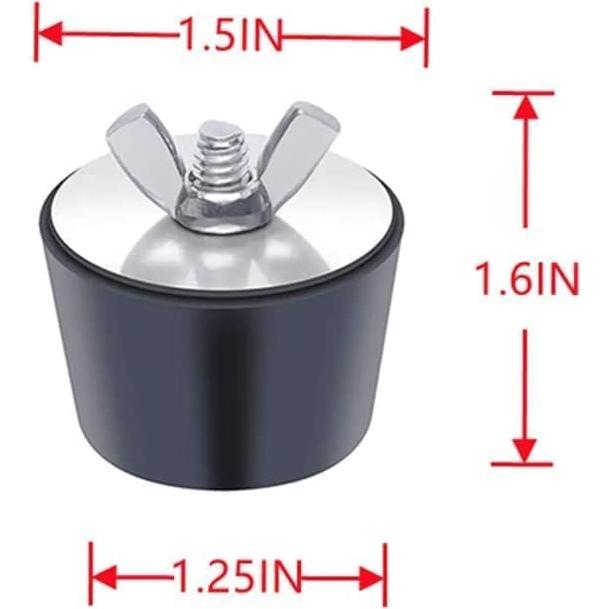 2 Tapones de Expansión de PVC/Acero para Piscina 3.81 cm