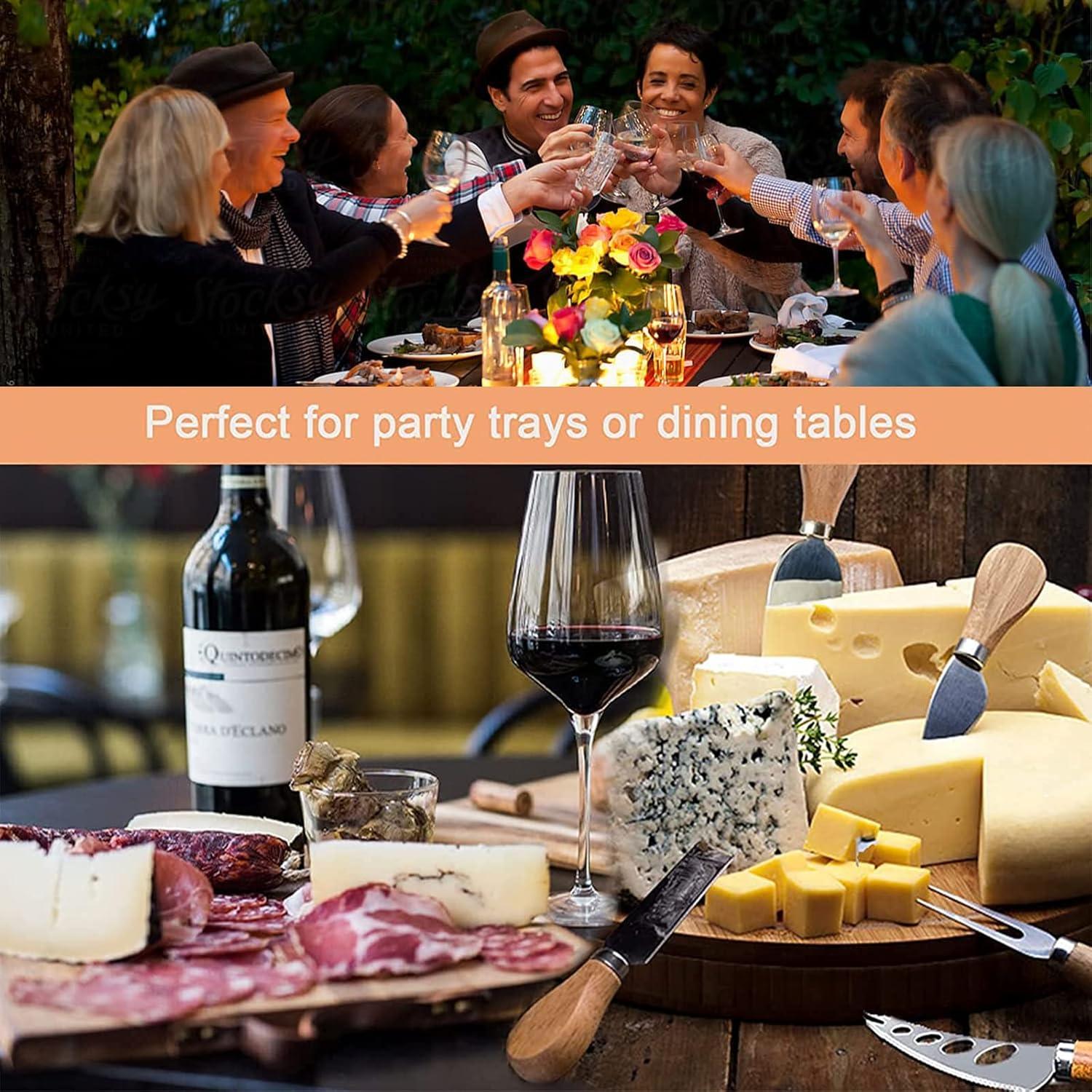 Juego de cuchillos de queso KT-GARY 6 piezas acero inoxidable