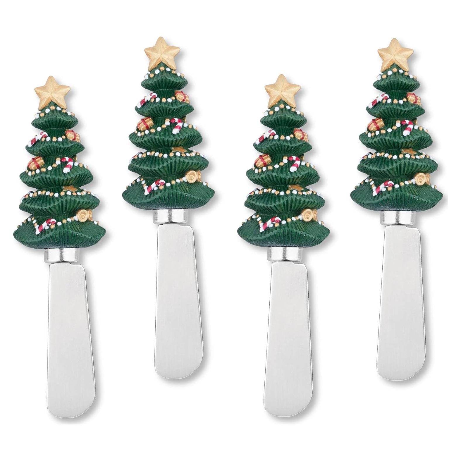 Set de 4 Esparcidores de Queso Supreme Housewares - Árbol de Navidad