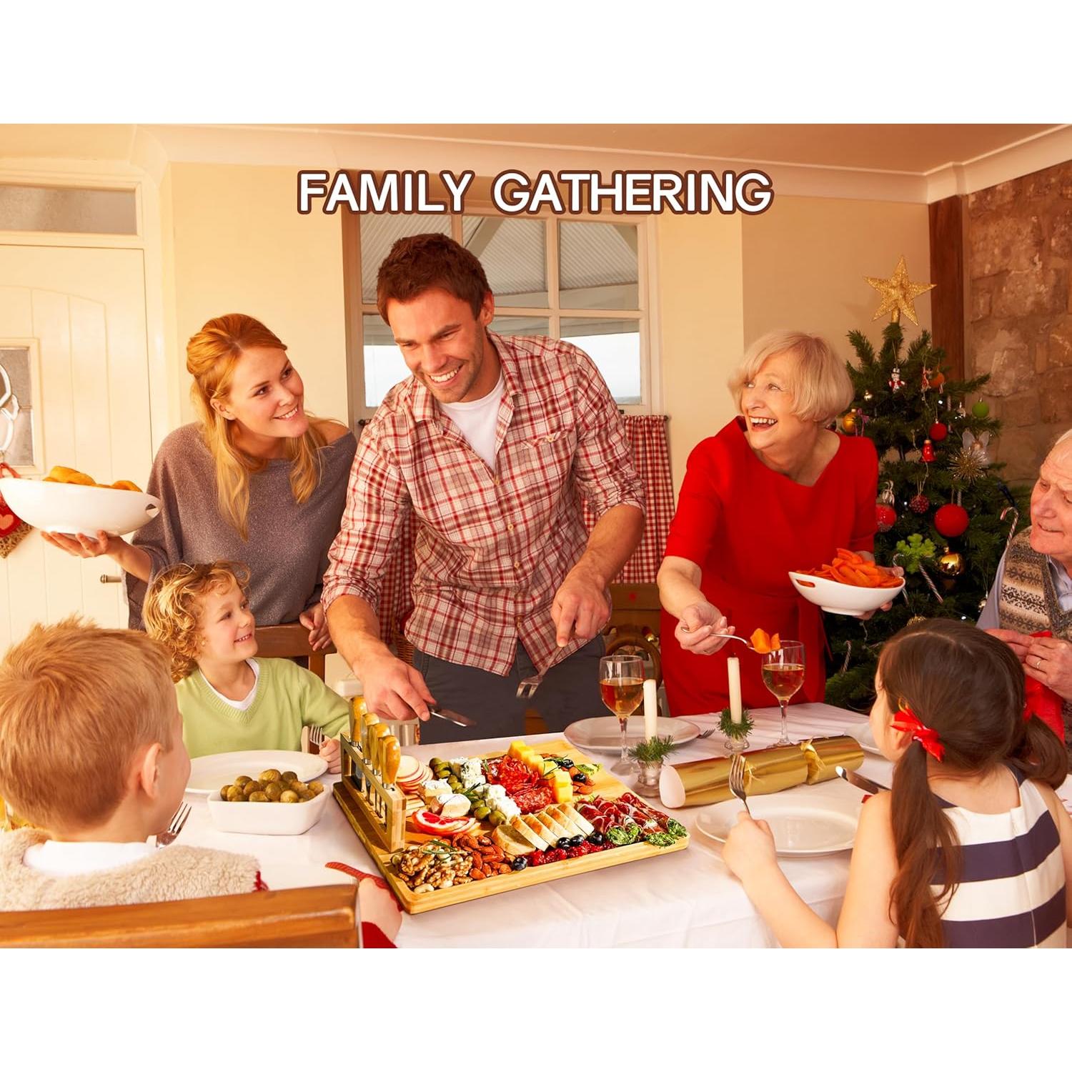 Tablero de Queso Easoger Extra Grande con Soporte Magnético