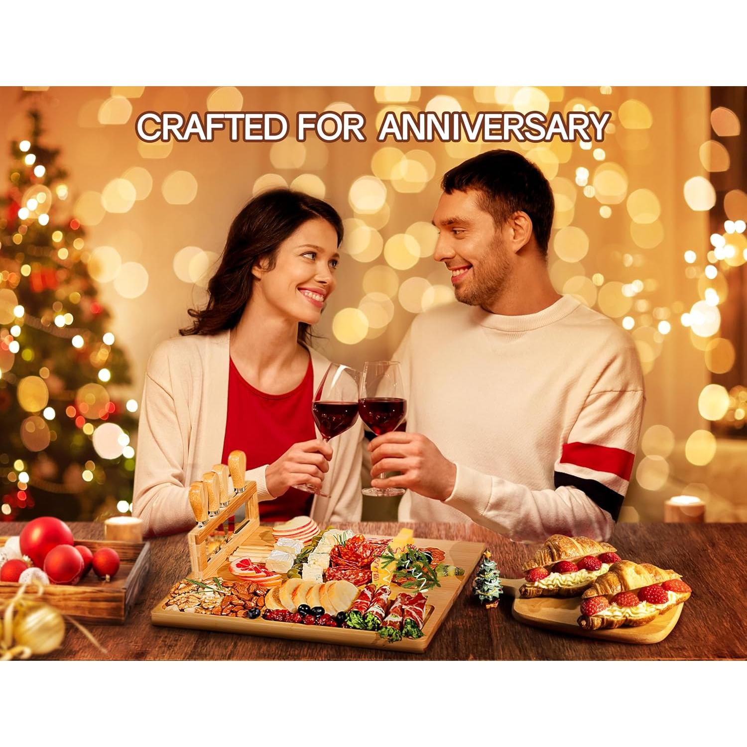 Tablero de Queso Easoger Extra Grande con Soporte Magnético