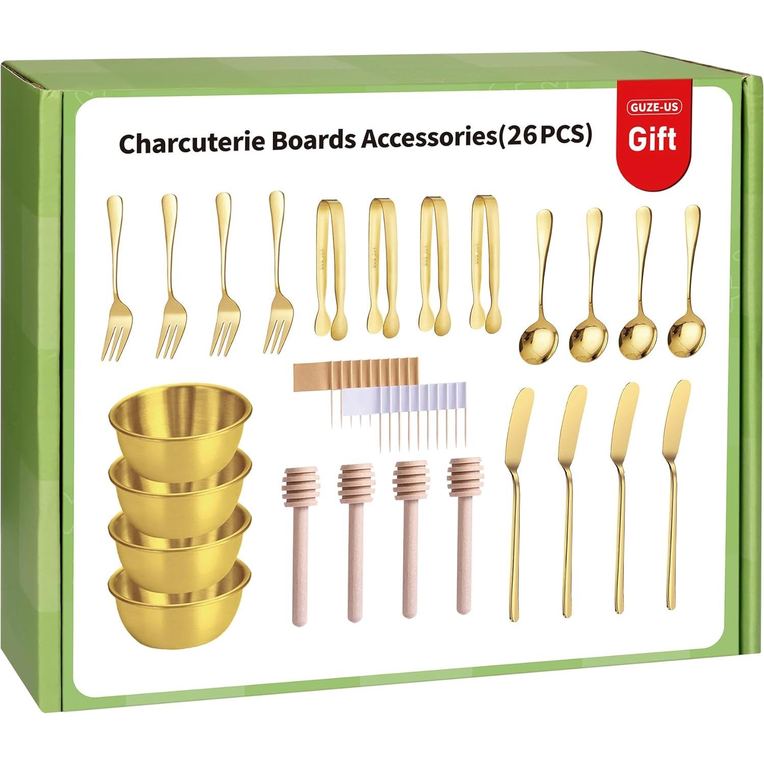 Set de Accesorios para Tablas de Charcutería GUZE-US 26 PZS