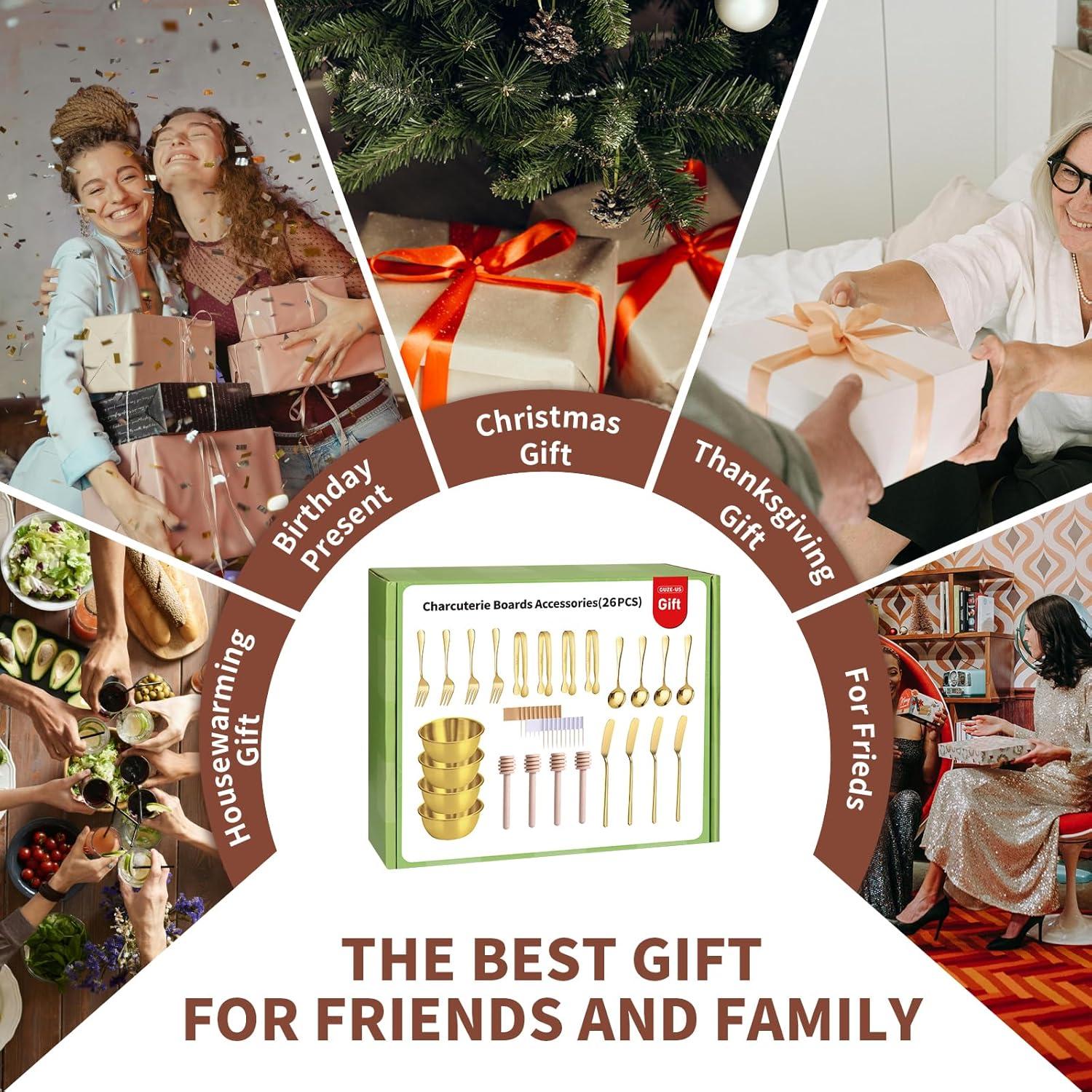 Set de Accesorios para Tablas de Charcutería GUZE-US 26 PZS