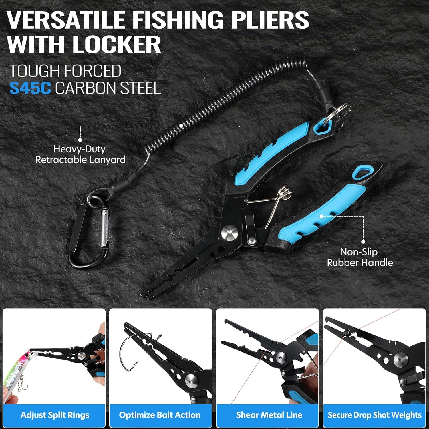 Kit de Herramientas de Pesca TOPFORT 7 Piezas - Accesorios Premium