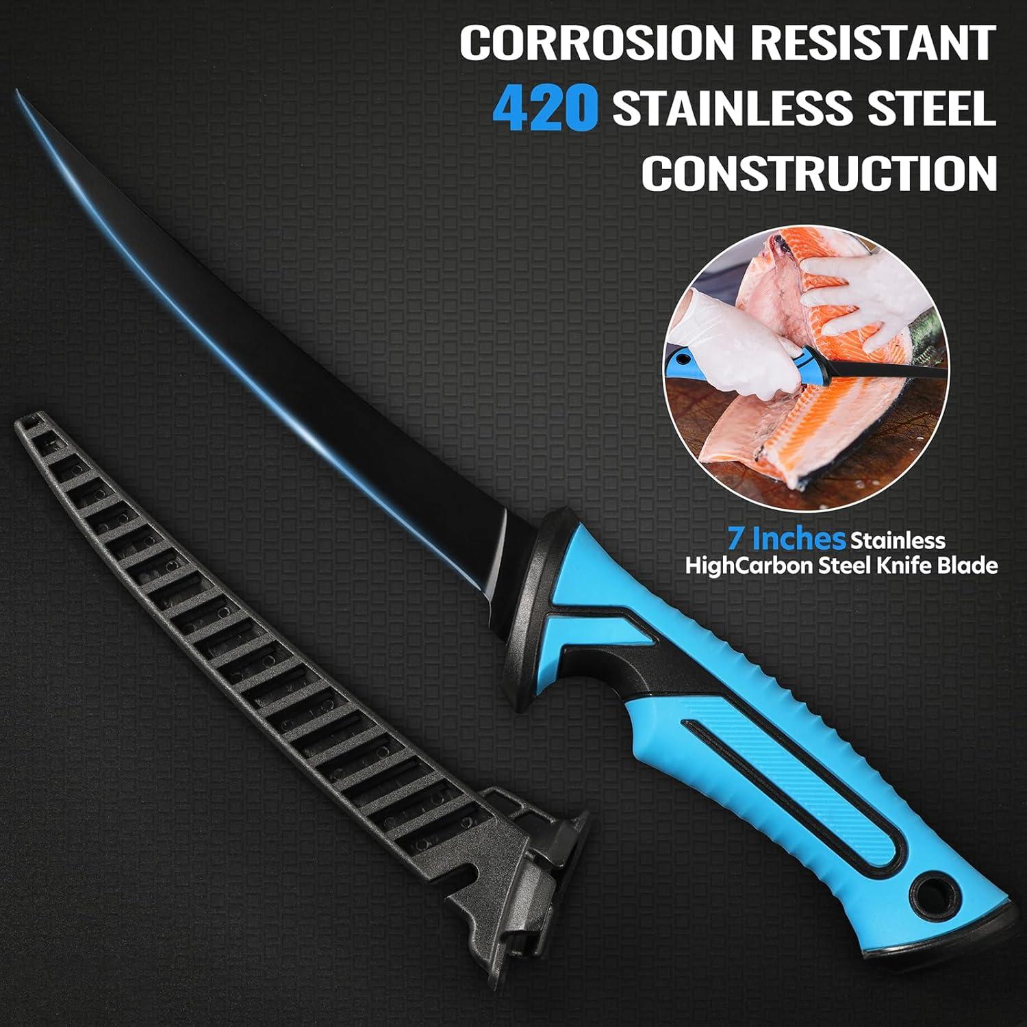 Kit de Herramientas de Pesca TOPFORT 7 Piezas - Accesorios Premium