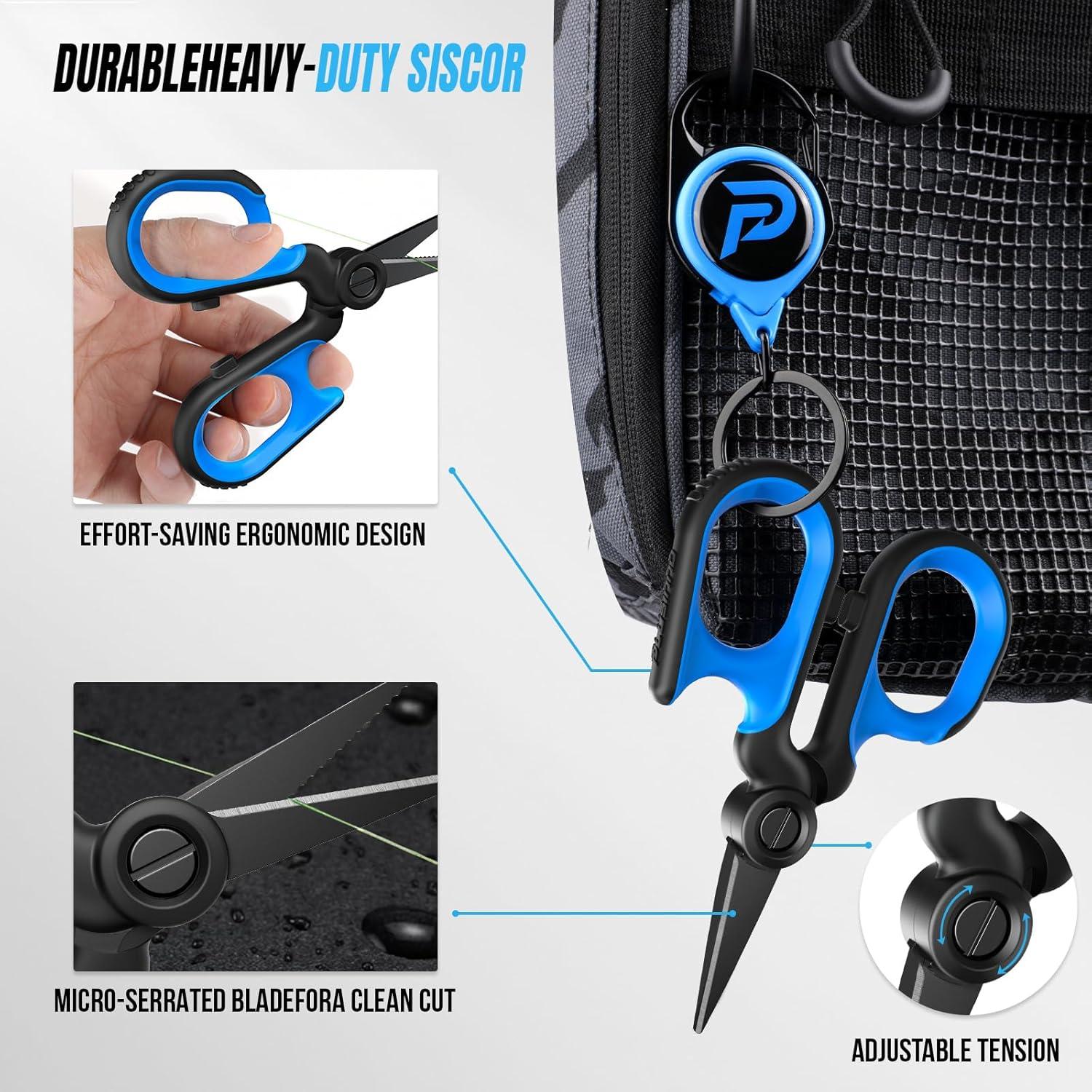 Kit de Herramientas de Pesca PLUSINNO 7 Piezas Resistente al Agua