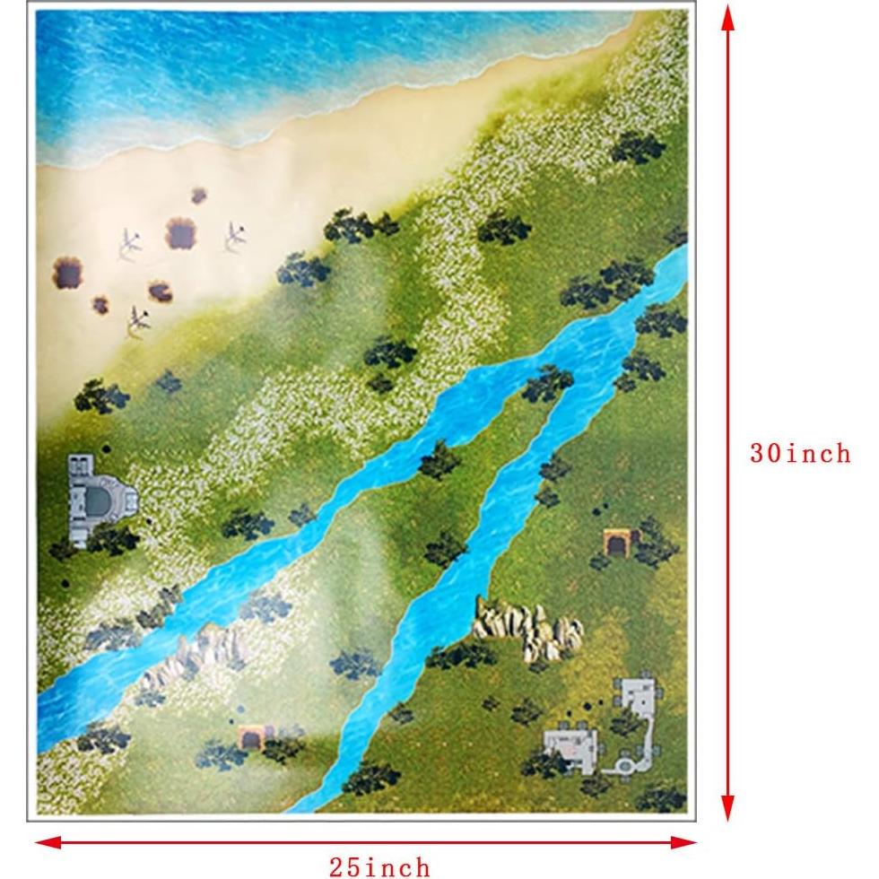 Juego de Vehículos Militares DUNRIOG con 16 Soldados y Tapete