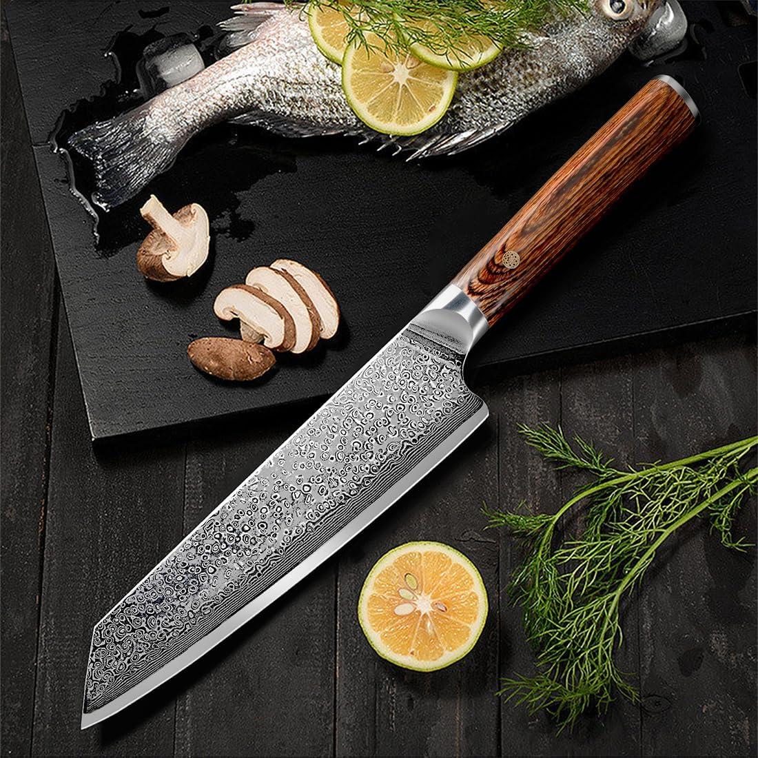 Cuchillo de Chef Ompusos 20.3 cm Damasco VG-10 Acero Inoxidable