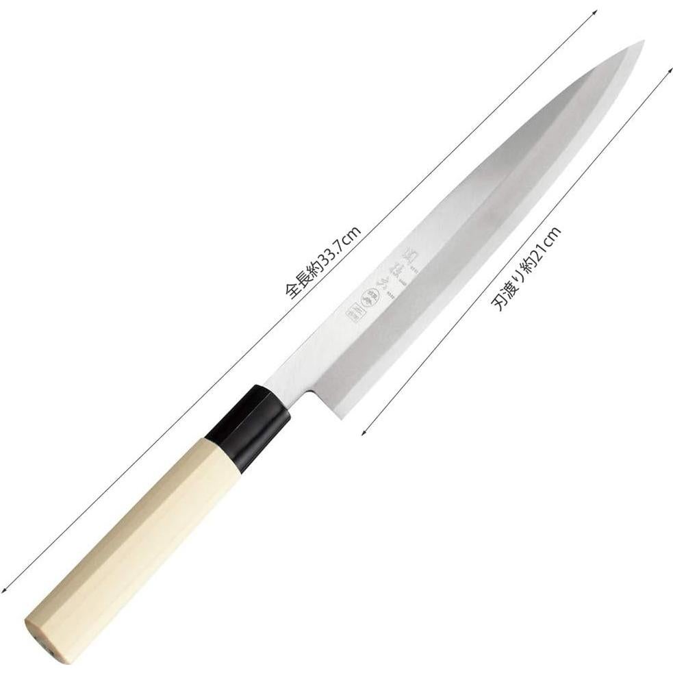 Cuchillo Sashimi KAI AK5207 de Hagane 21 cm Hecho en Japón