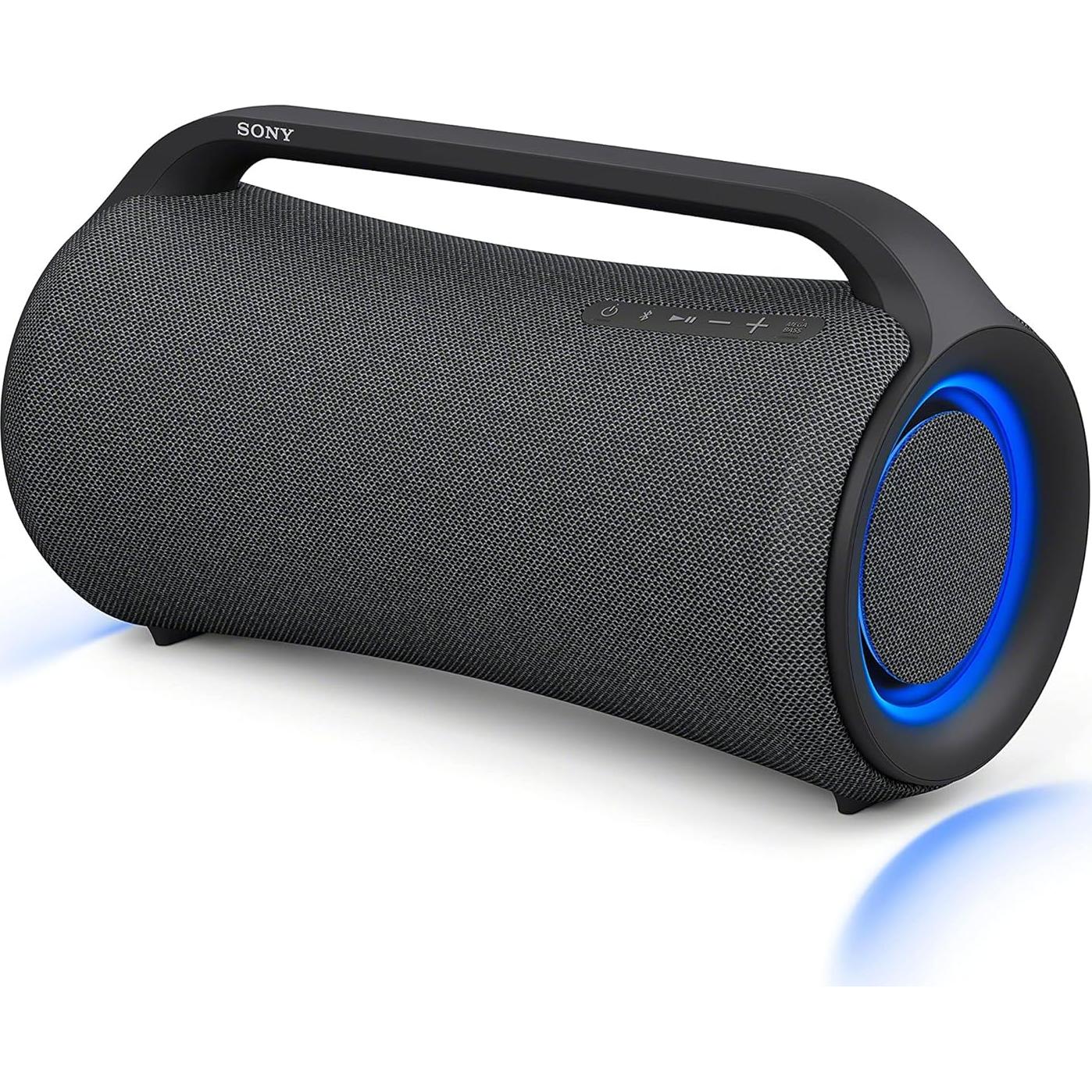 SRS-XG500 X-Series Wireless Portable Bluetooth Boombox Party-Speaker with Big Powerful Sound, IP66 Water-resistant and Dustproof, 30 Hour-Battery, LED Ring Lighting for Home and Outdoor