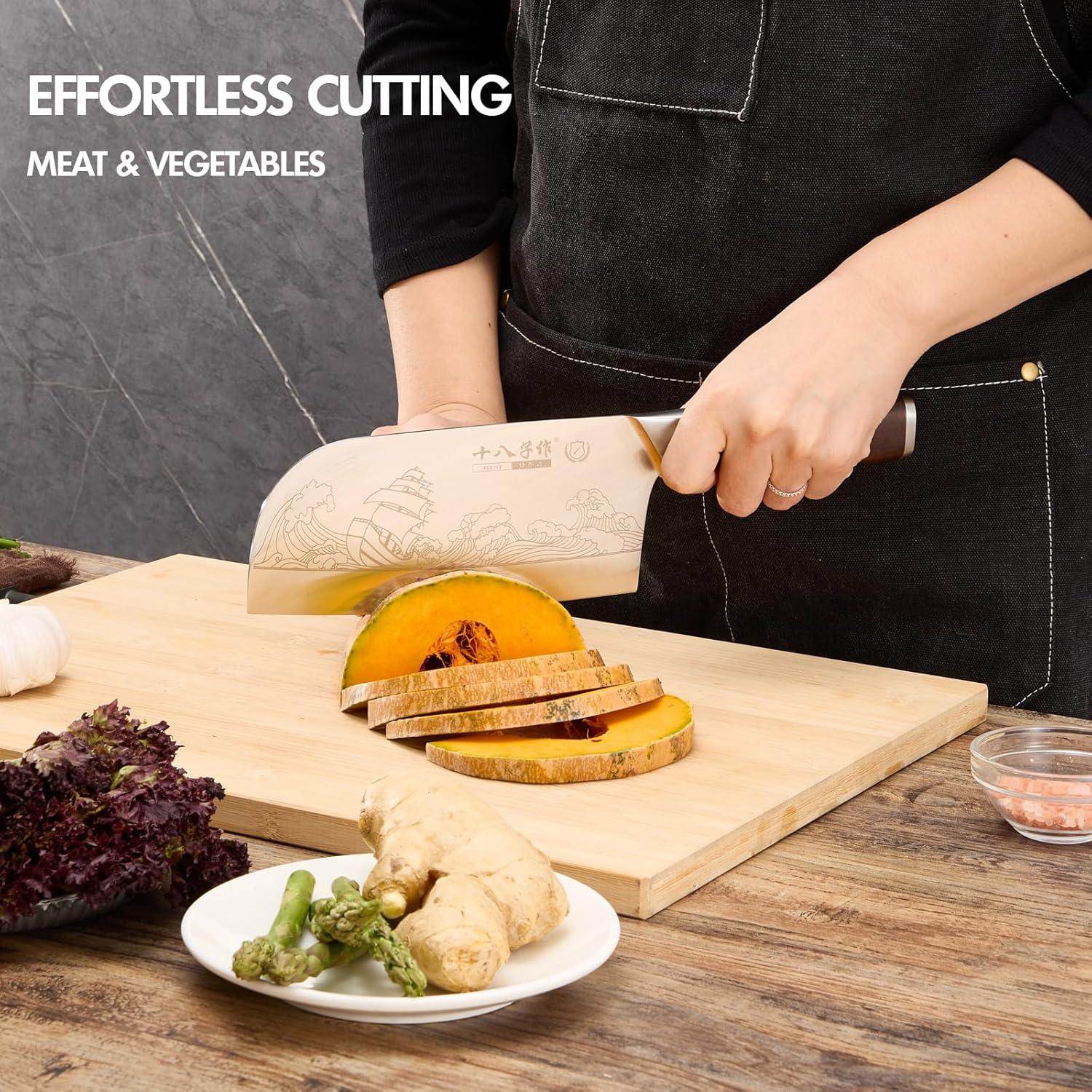 Juego de Cuchillos de Cocina SHI BA ZI ZUO 2 Pcs Acero Inoxidable