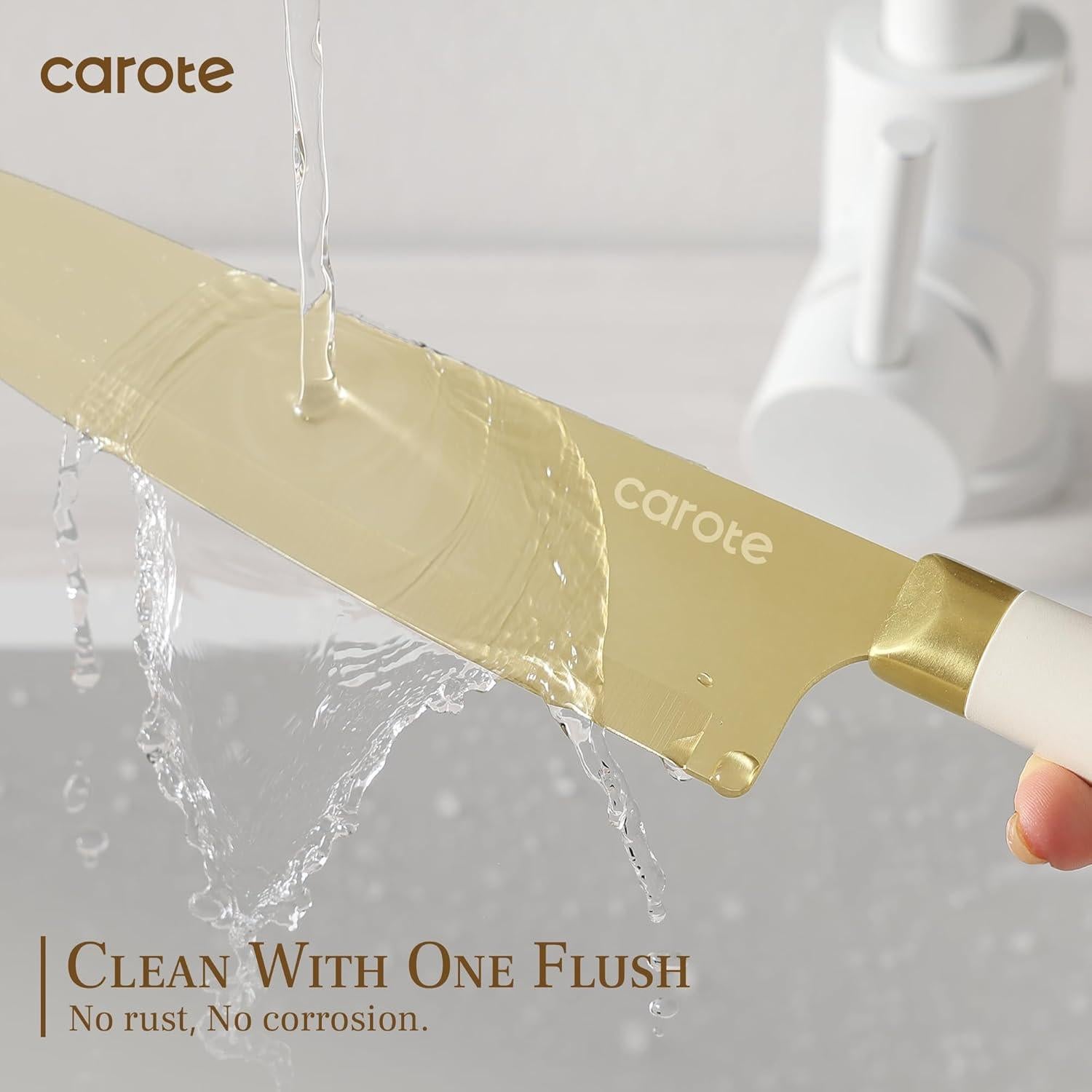 Juego de Cuchillos de Cocina CAROTE 12 Piezas Acero Inoxidable