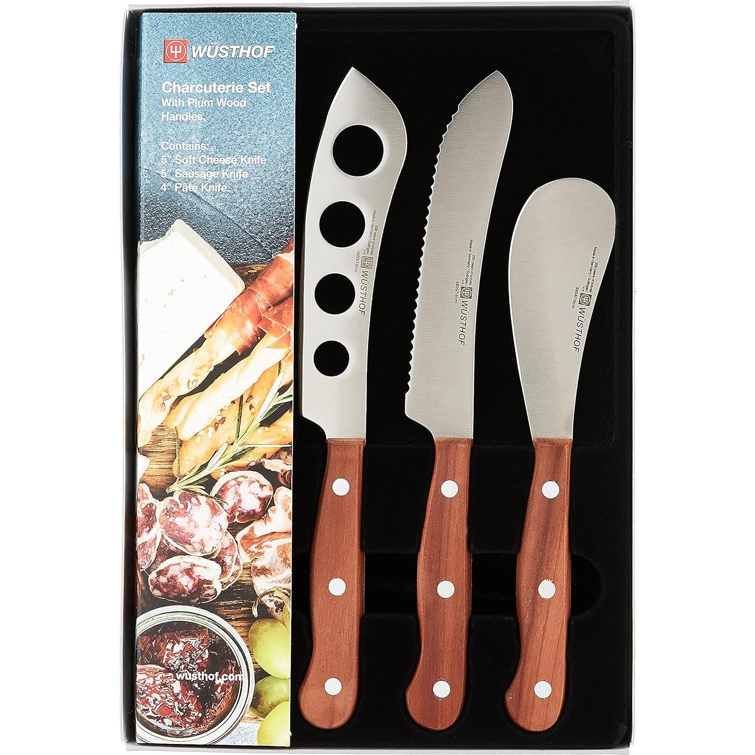 Juego de Charcutería Wüsthof 3 Piezas Madera Ciruela