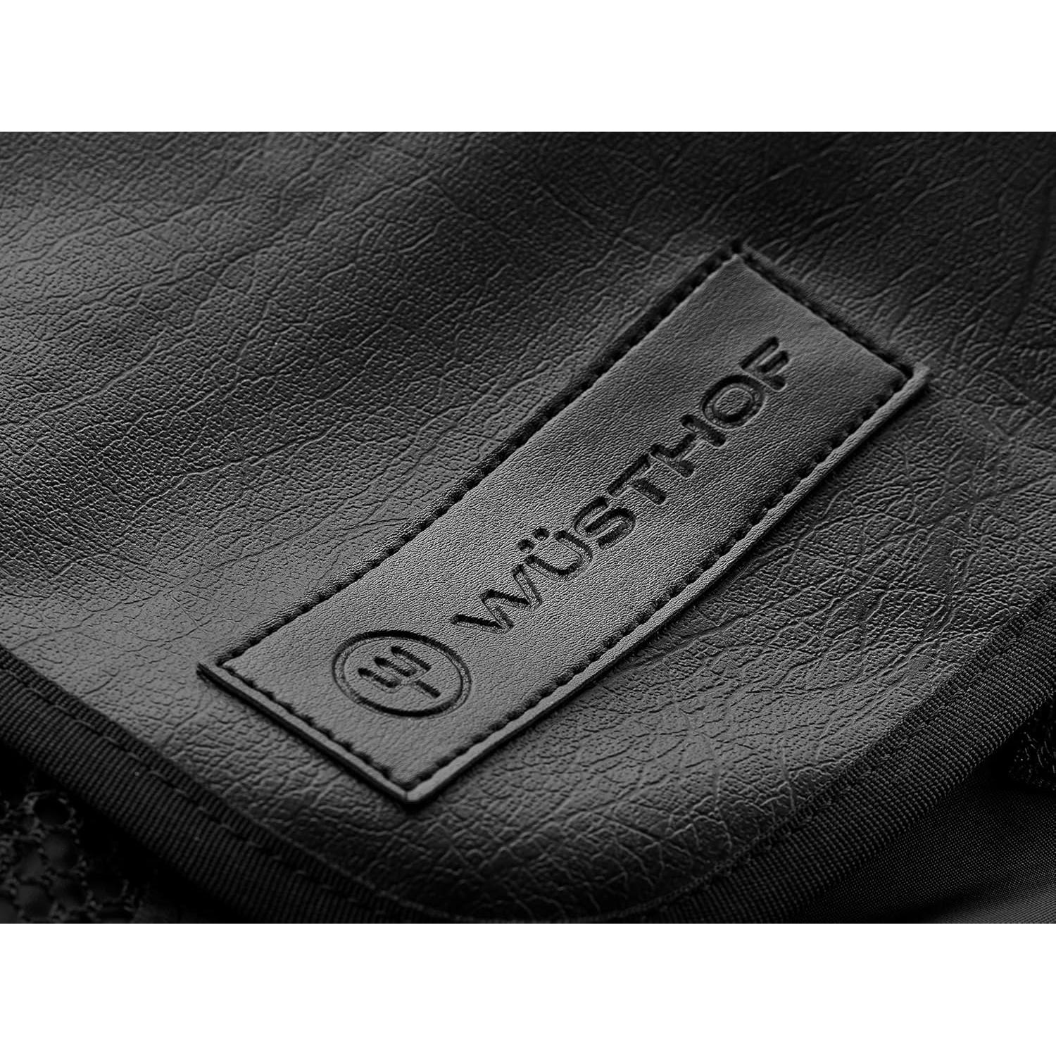 Funda enrollable para cuchillos Wüsthof negra 42.5x42.5cm