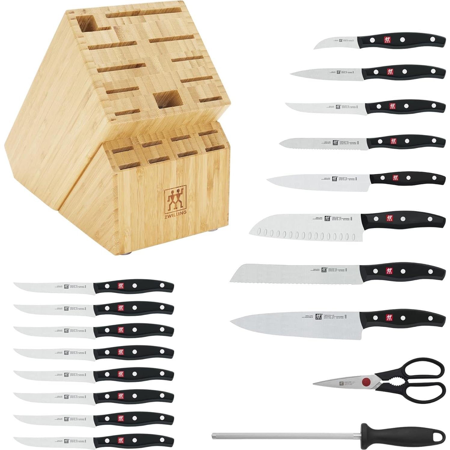 Set de Cuchillos ZWILLING Twin Signature 19 Piezas Acero Inoxidable