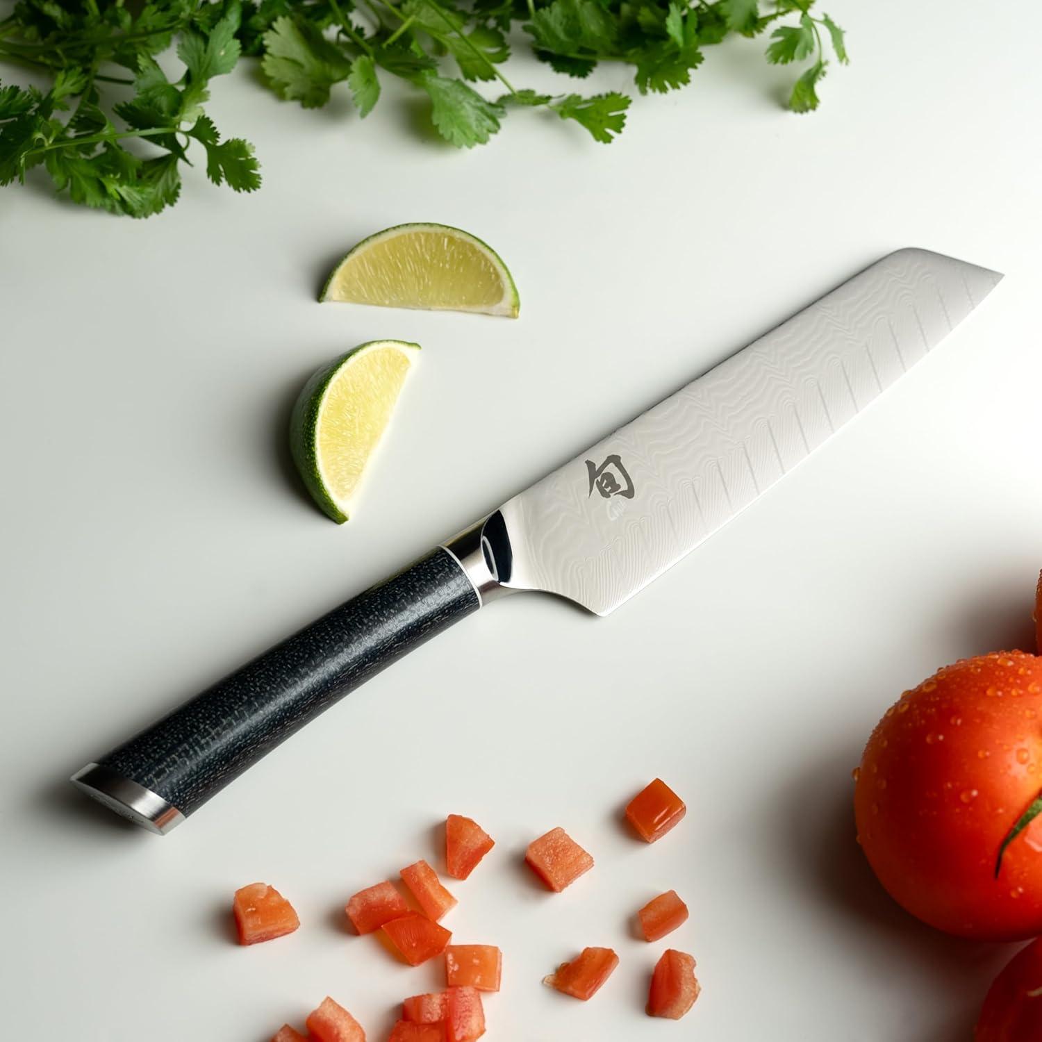 Cuchillo de Utilidad Shun Shiranami 16.5 cm Doble Núcleo VG10 VG2