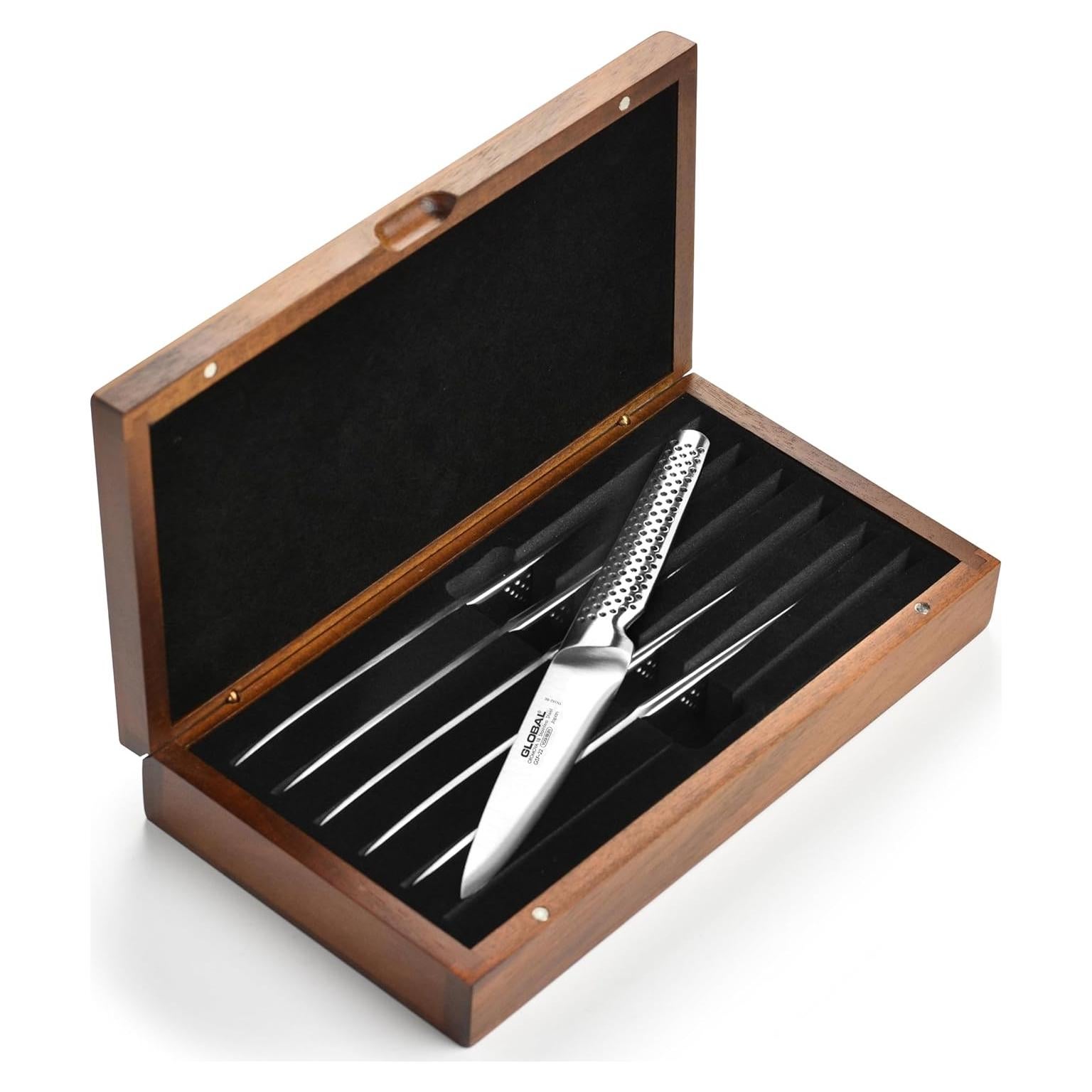 Juego de Cuchillos de Carne Global Fine Edge - 6 Piezas - Hecho en Japón