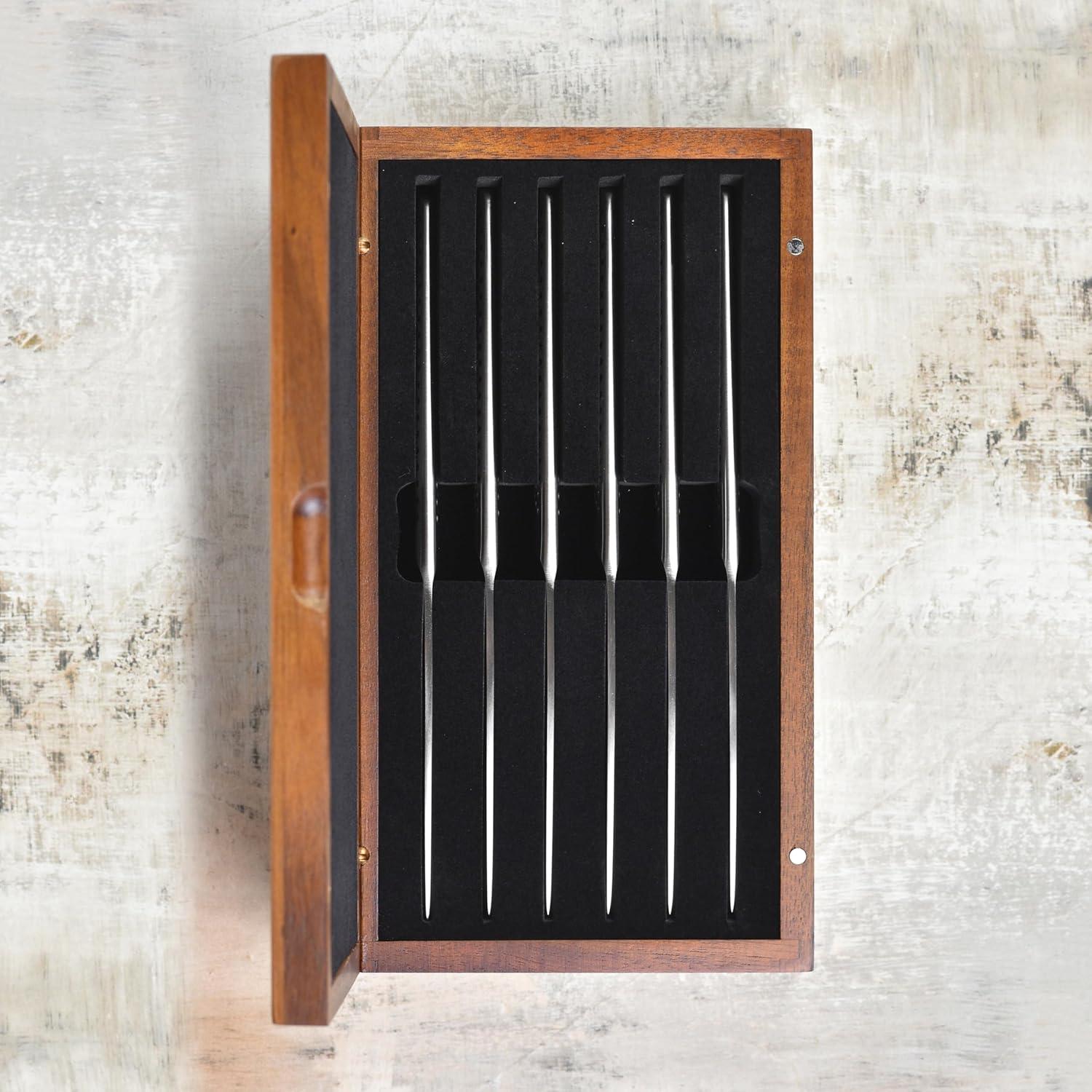 Juego de Cuchillos de Carne Global Fine Edge - 6 Piezas - Hecho en Japón