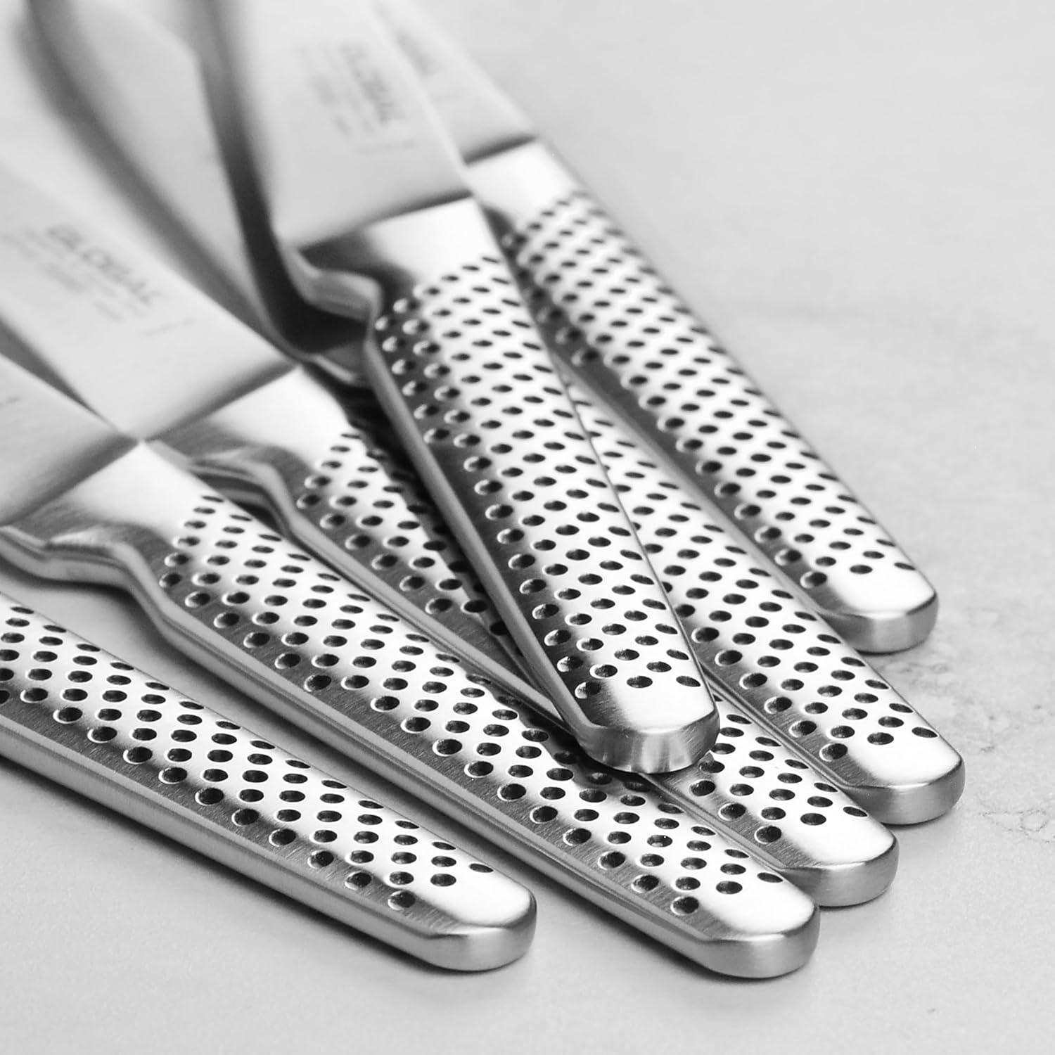 Juego de Cuchillos de Carne Global Fine Edge - 6 Piezas - Hecho en Japón