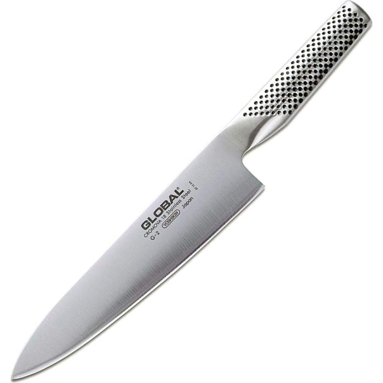 Cuchillo de Chef Global G-91 Acero Inoxidable 20.32 cm Blanco