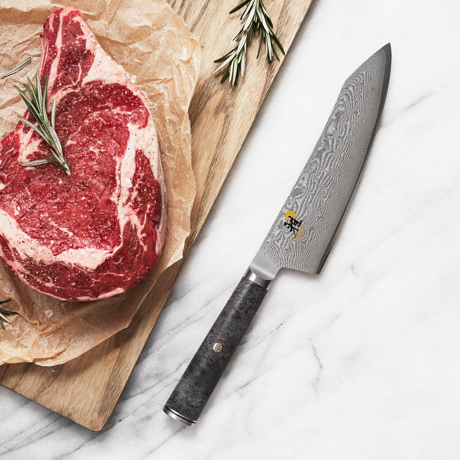 Cuchillo Santoku Miyabi Black 5000MCD 17.78 cm Damasco