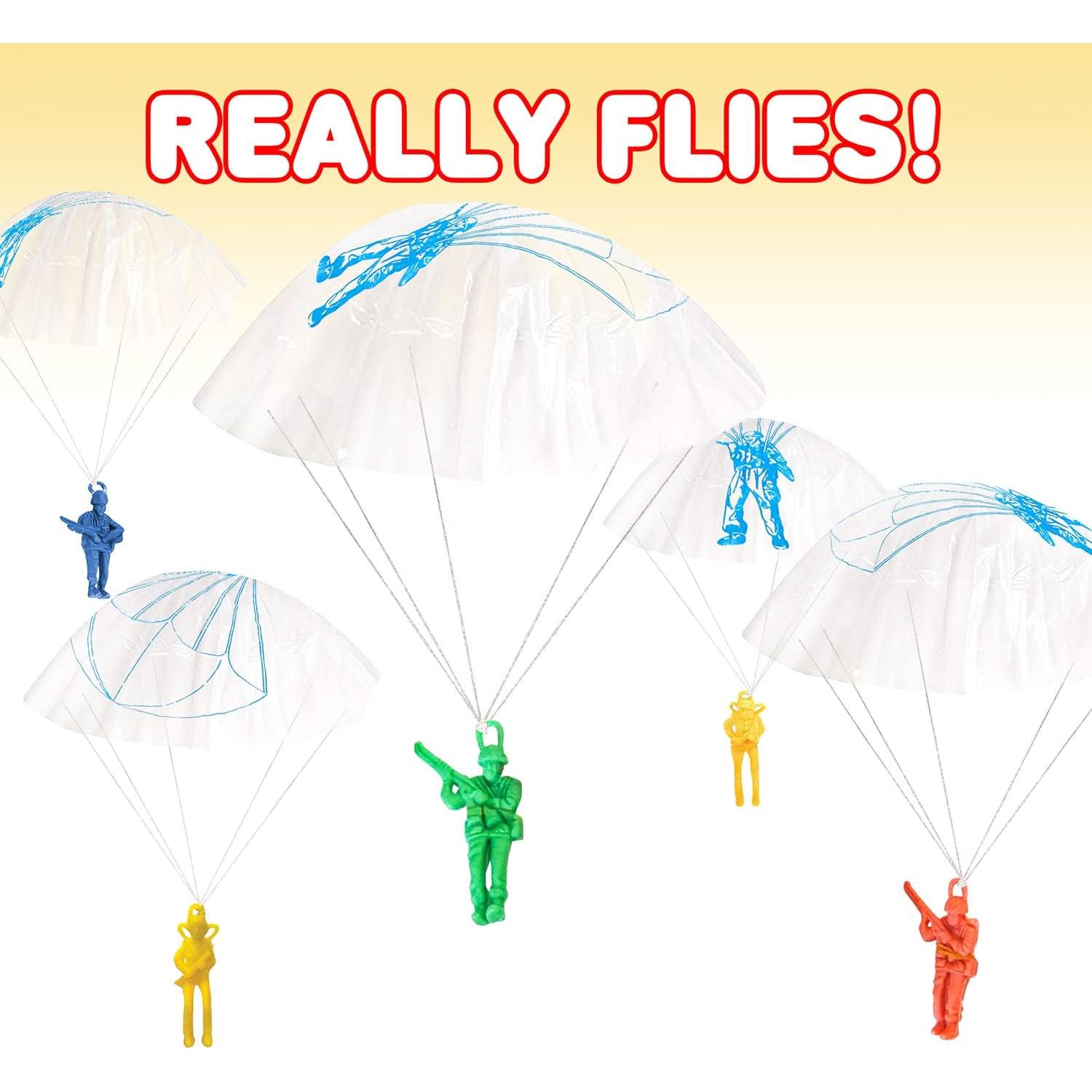 ArtCreativity 36 Juguetes Paracaídas 6,35 cm Colores Variados