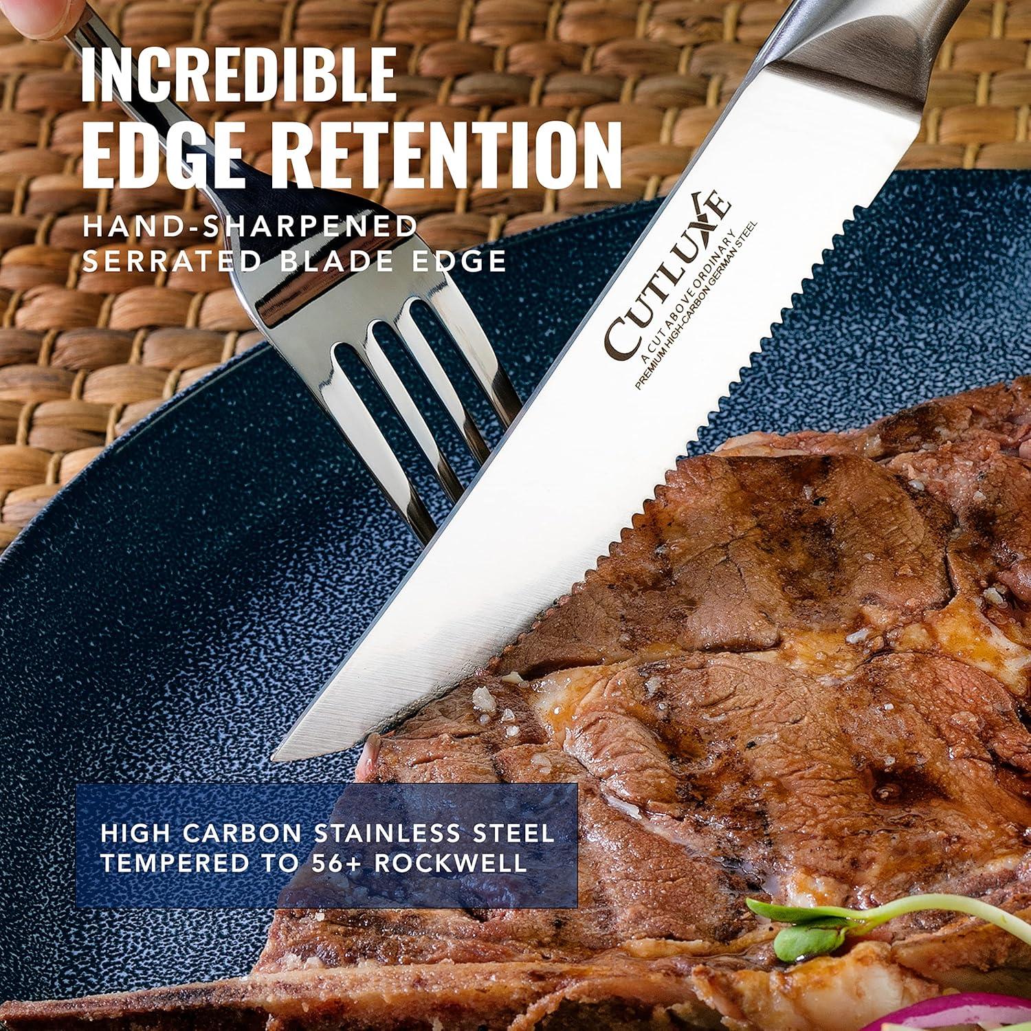 Juego de Cuchillos de Carne Cutluxe 8 Piezas Acero Alemán