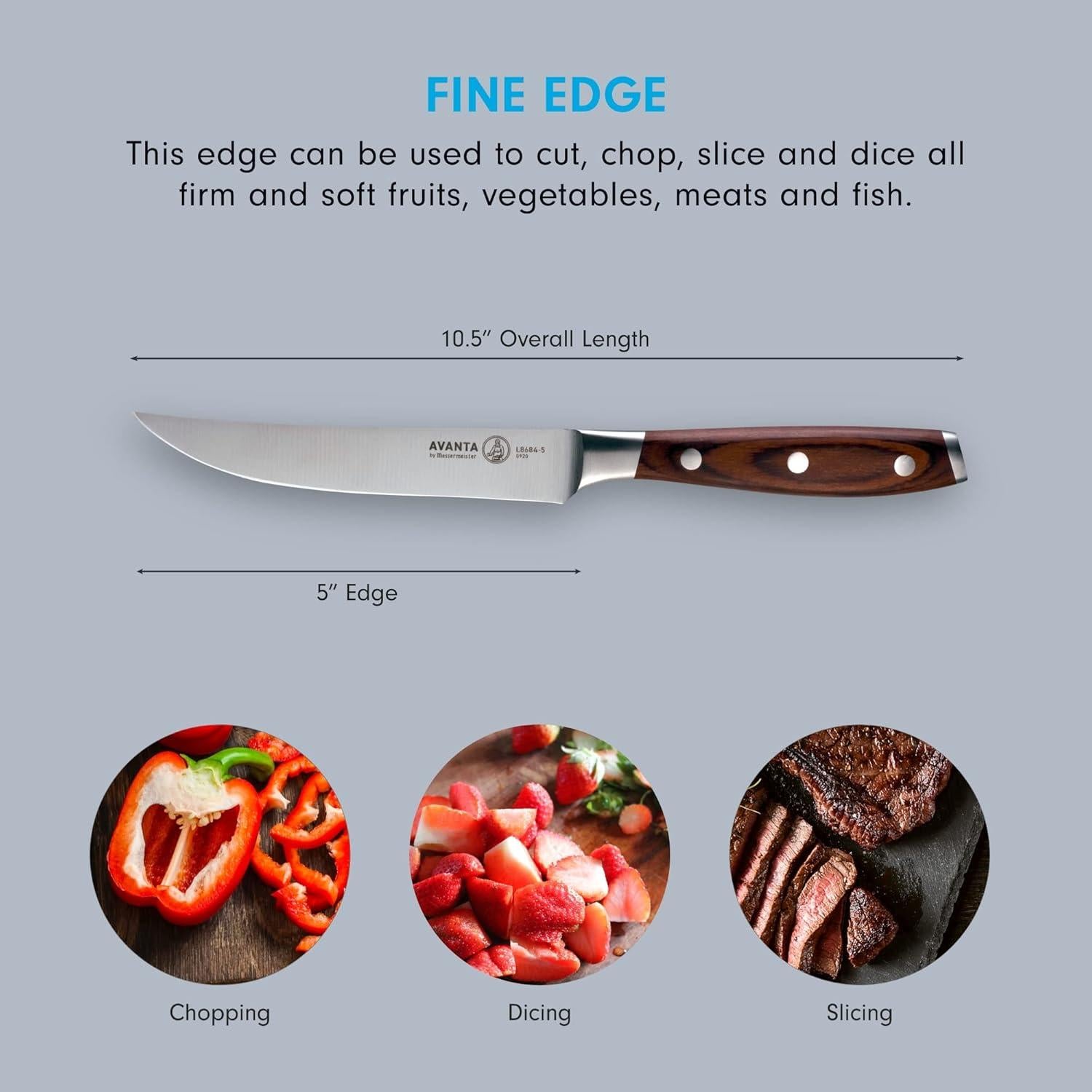 Juego de Cuchillos Forjados Messermeister Avanta - 6 Piezas