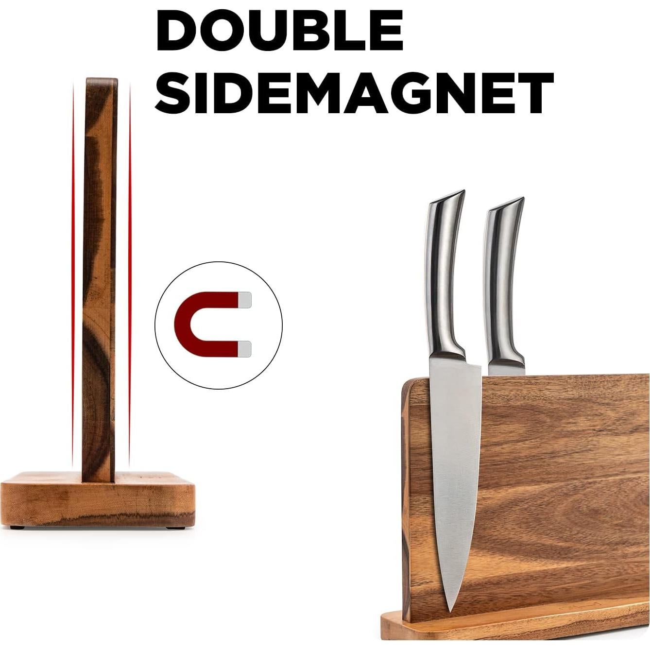 Soporte Magnético para Cuchillos BF Bill.F de Acacia 36x24cm