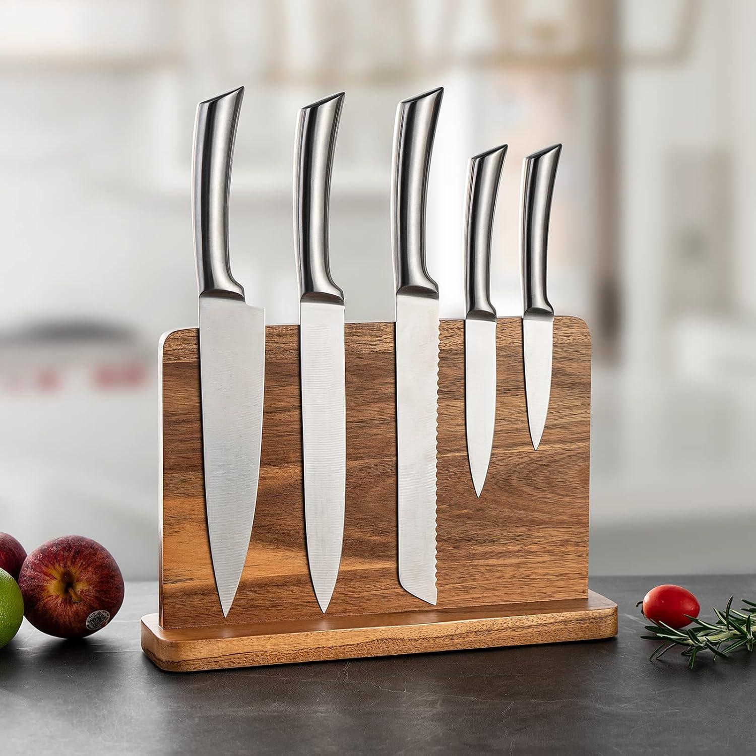 Soporte Magnético para Cuchillos BF Bill.F de Acacia 36x24cm