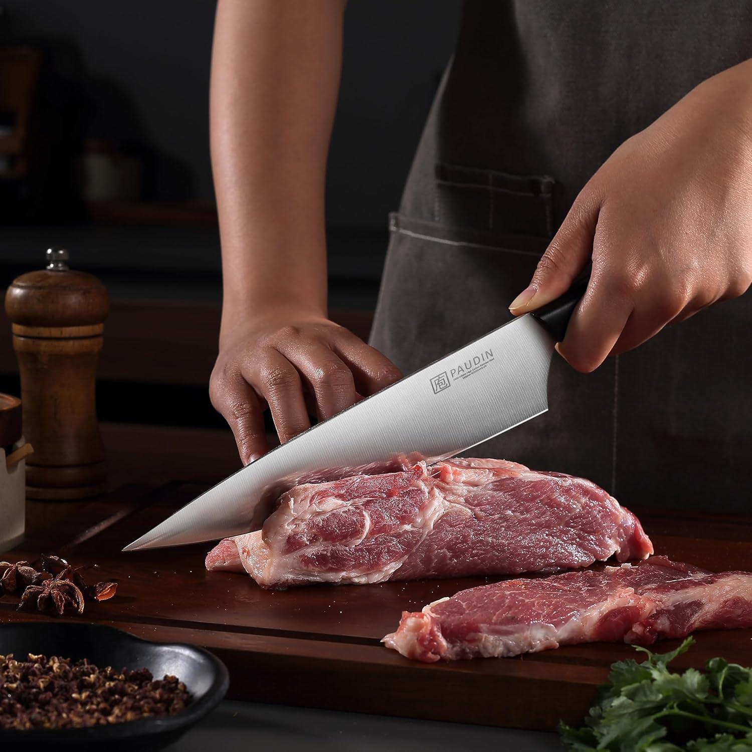 Juego de Cuchillos de Cocina PAUDIN 15 Piezas Acero Alemán