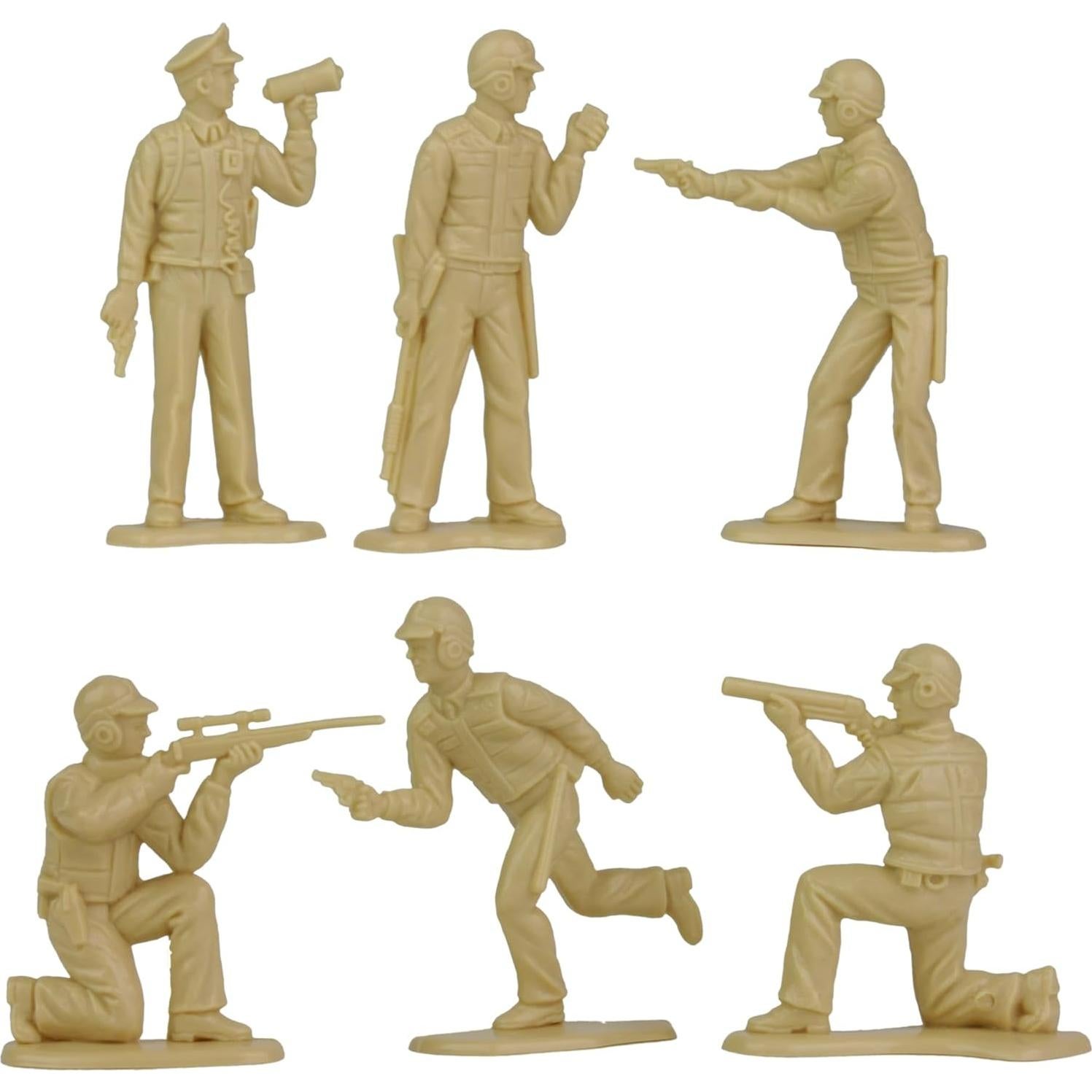 Figuras de Ejército Tim Mee Toy SWAT - 24 Policías 6,60 cm