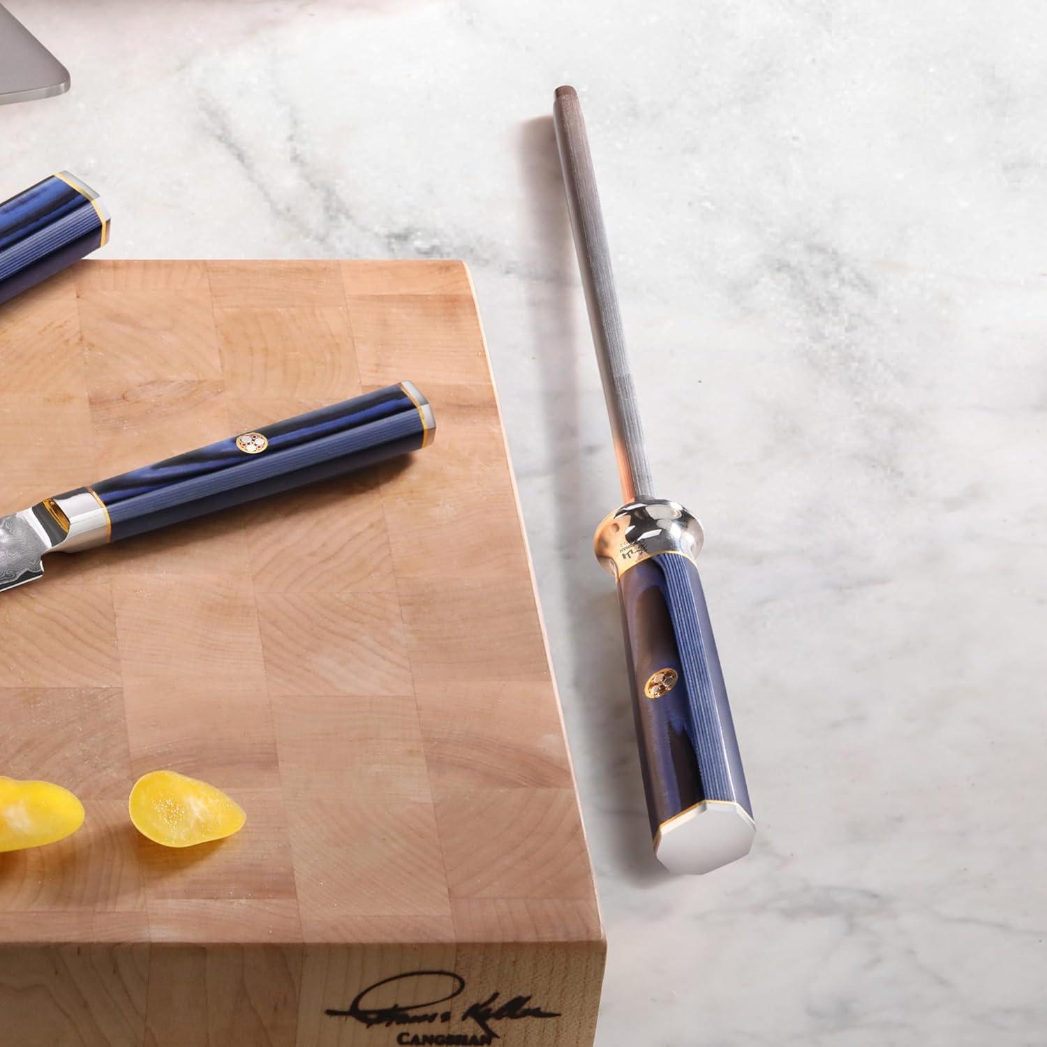 Acero de Afilar Cangshan KITA 23 cm Diamante Alta Calidad