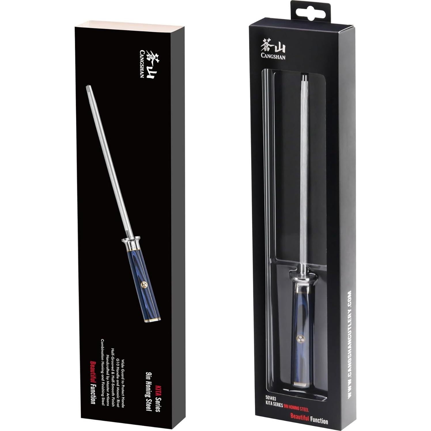 Acero de Afilar Cangshan KITA 23 cm Diamante Alta Calidad