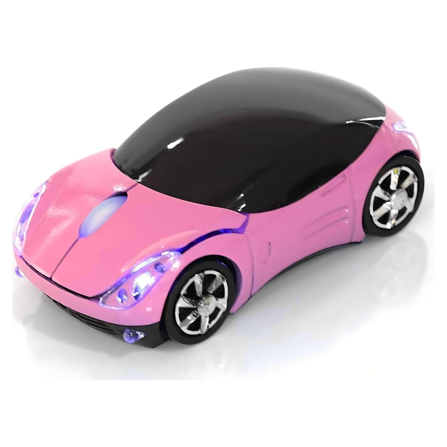 Ratón ASHATA 2.4G Rosa Óptico 1600DPI para PC