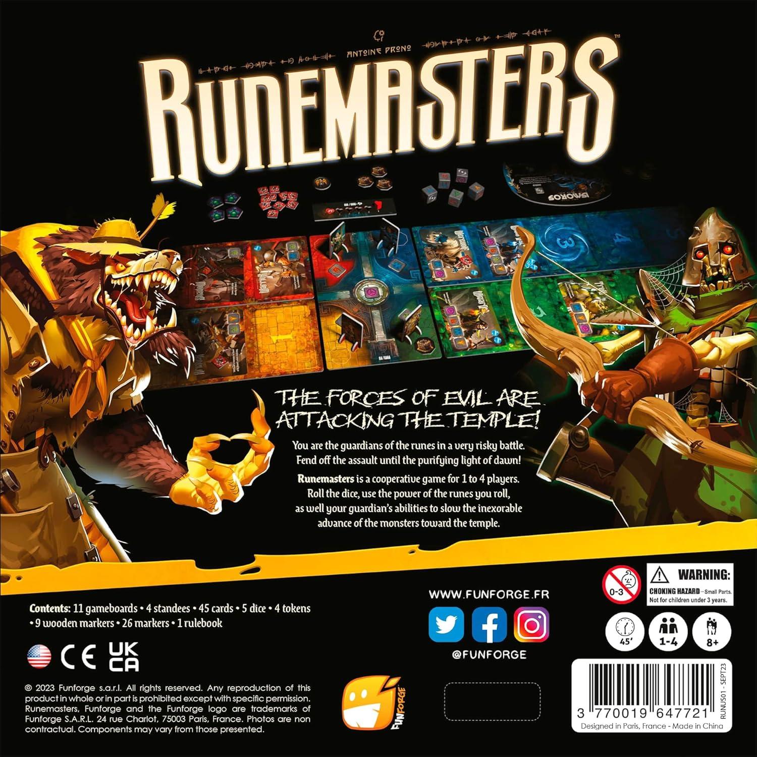 Runemasters - Juego de Mesa Cooperativo de Defensa 1-4 Jugadores