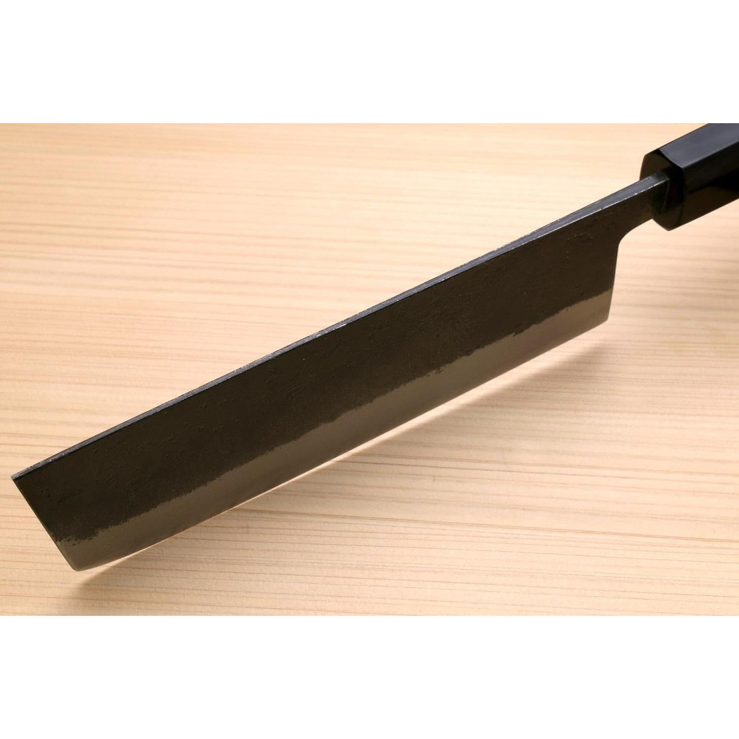 Cuchillo Nakiri Yoshihiro Acero Carbono Blanco #2 165mm