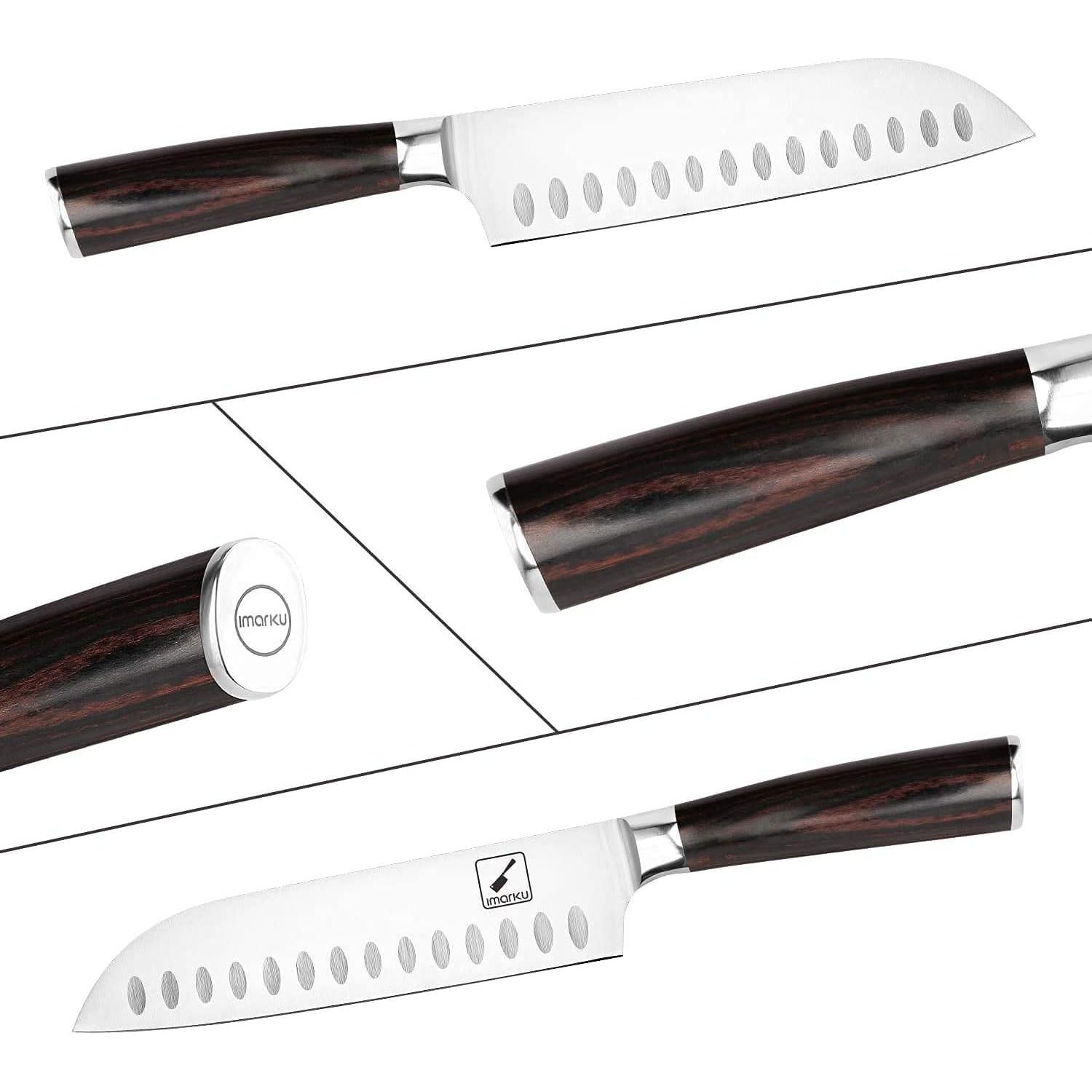 Cuchillo de Chef Santoku imarku 18 cm Acero Inoxidable Ultra Afilado