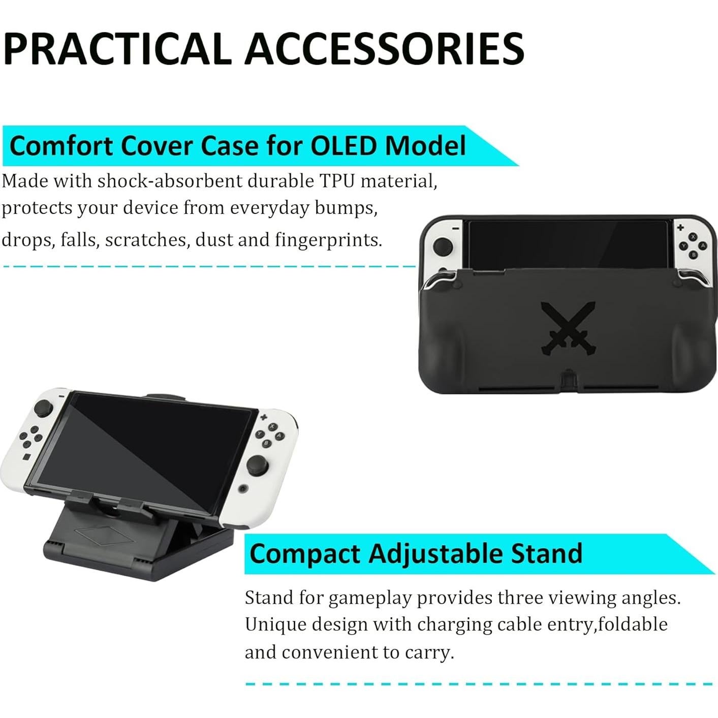 Kit de Accesorios para Nintendo Switch OLED RTop 23 en 1