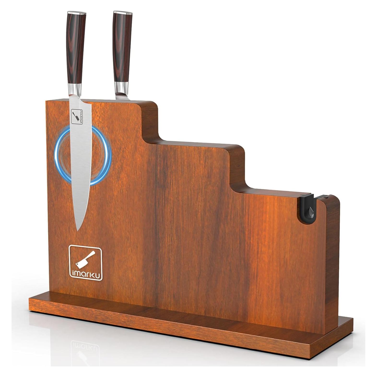 Bloque Magnético para Cuchillos imarku 33x25cm con Afilador