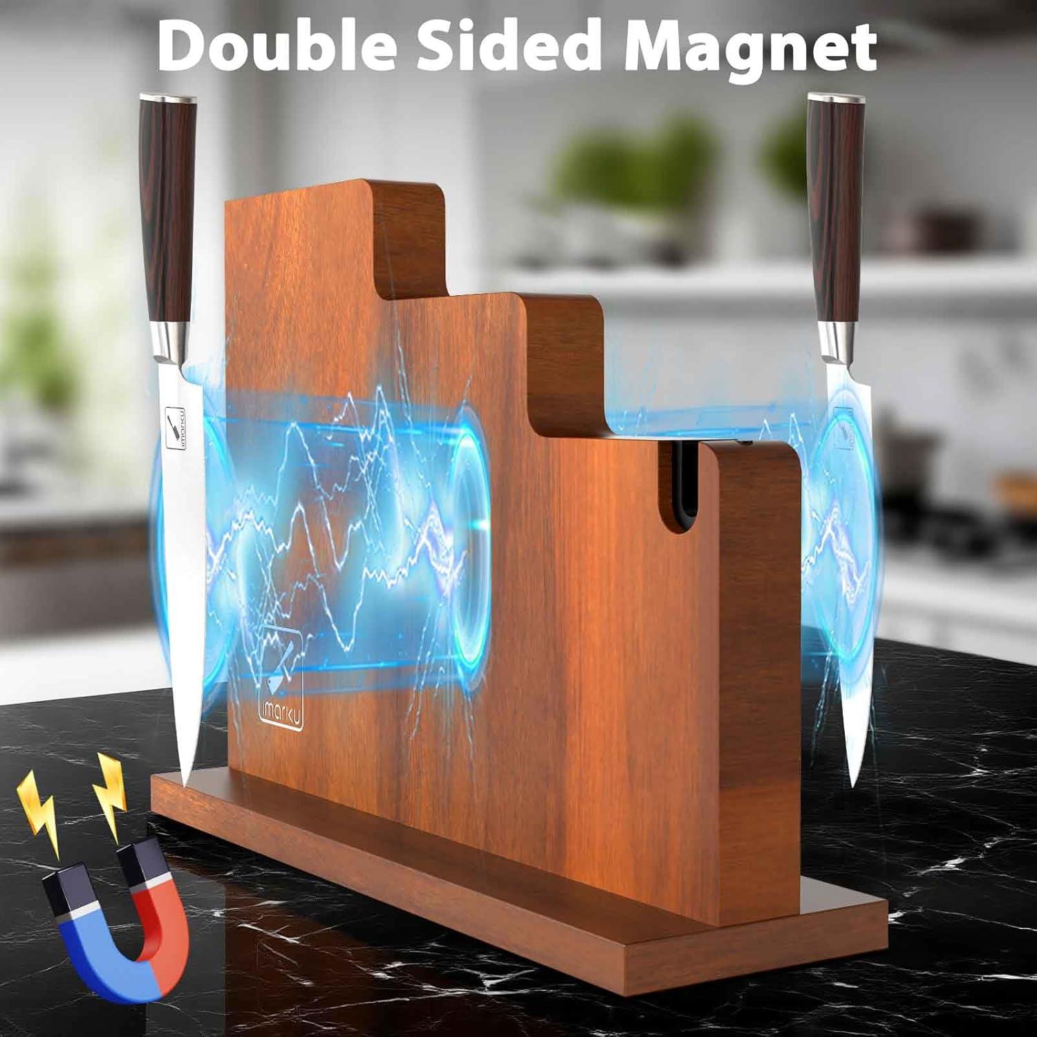 Bloque Magnético para Cuchillos imarku 33x25cm con Afilador