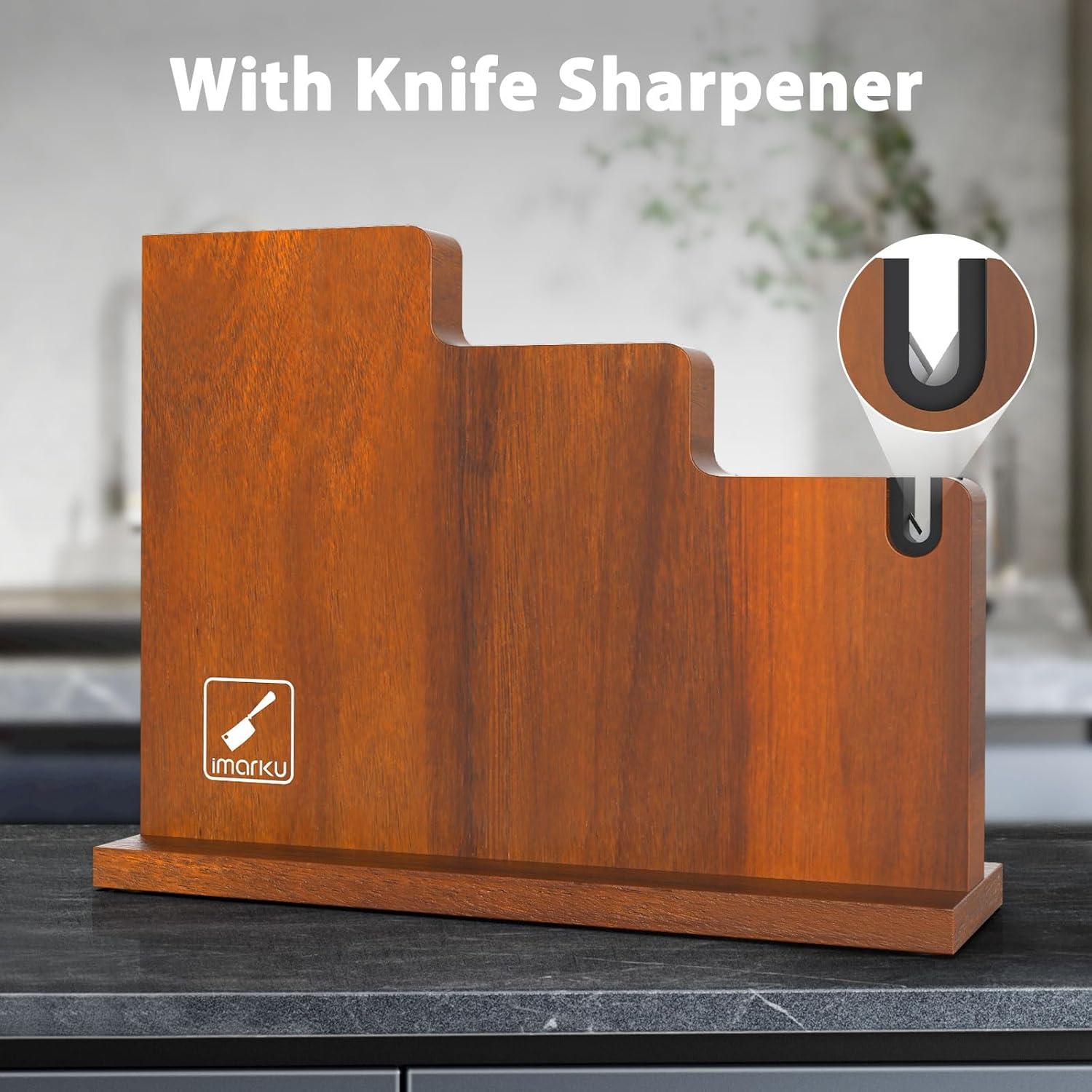 Bloque Magnético para Cuchillos imarku 33x25cm con Afilador