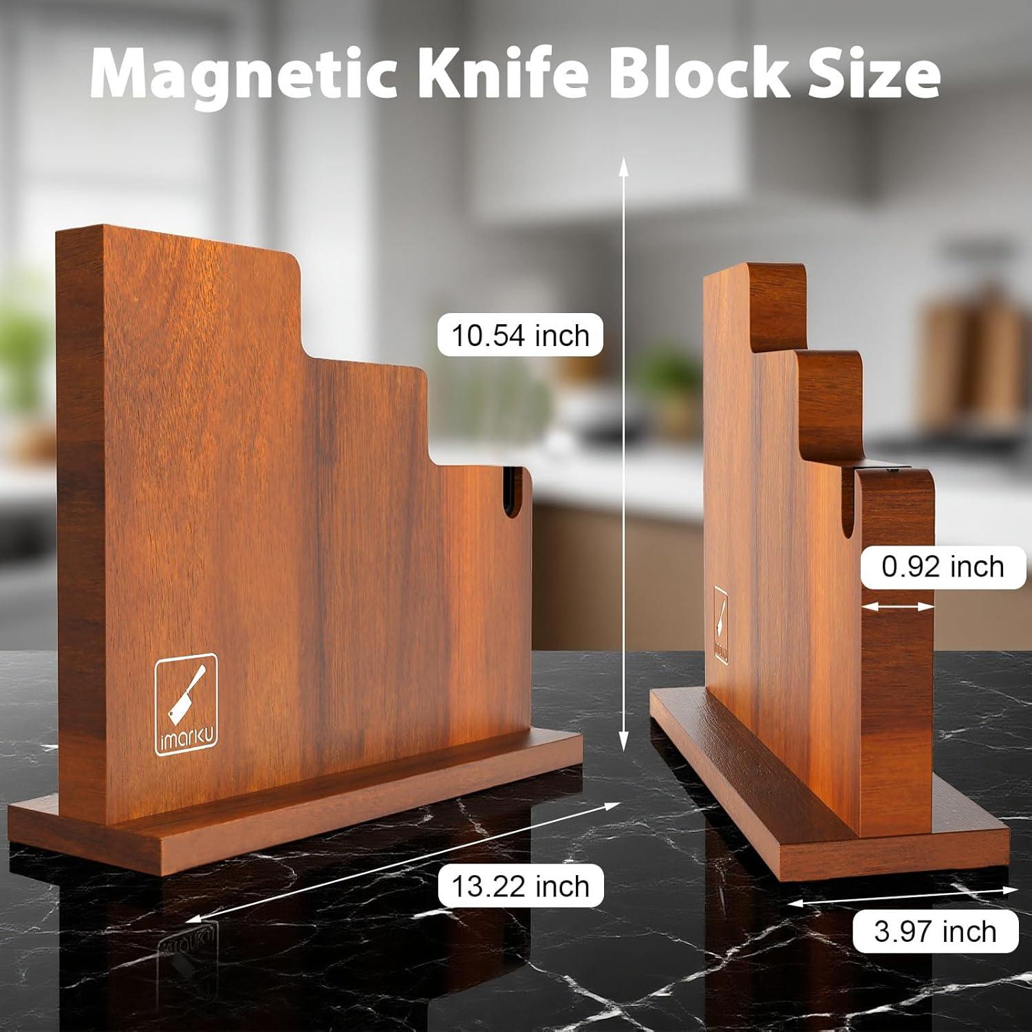 Bloque Magnético para Cuchillos imarku 33x25cm con Afilador