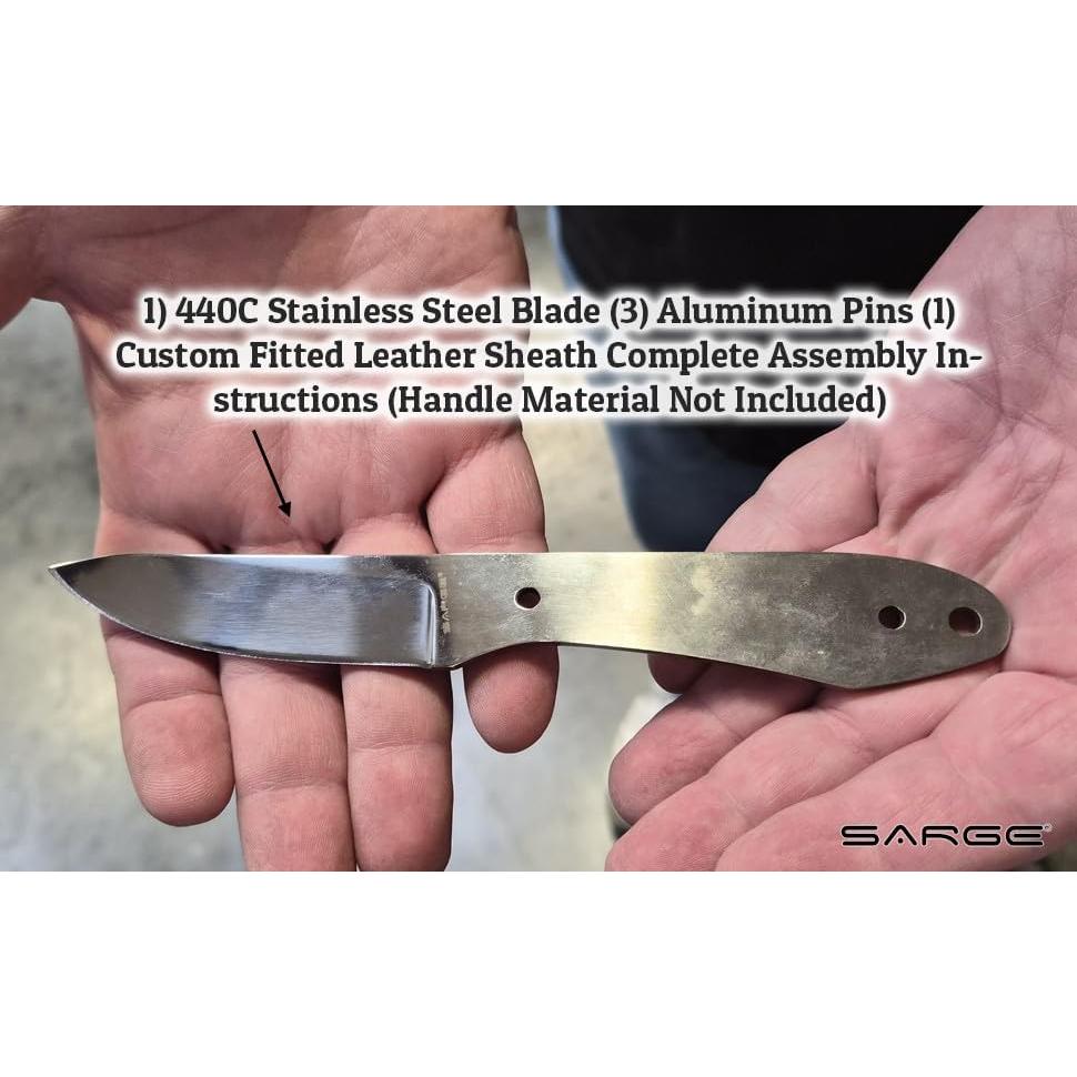 Kit de Cuchillo Personalizado Sarge Knives Semi-Skinner 7.9 cm