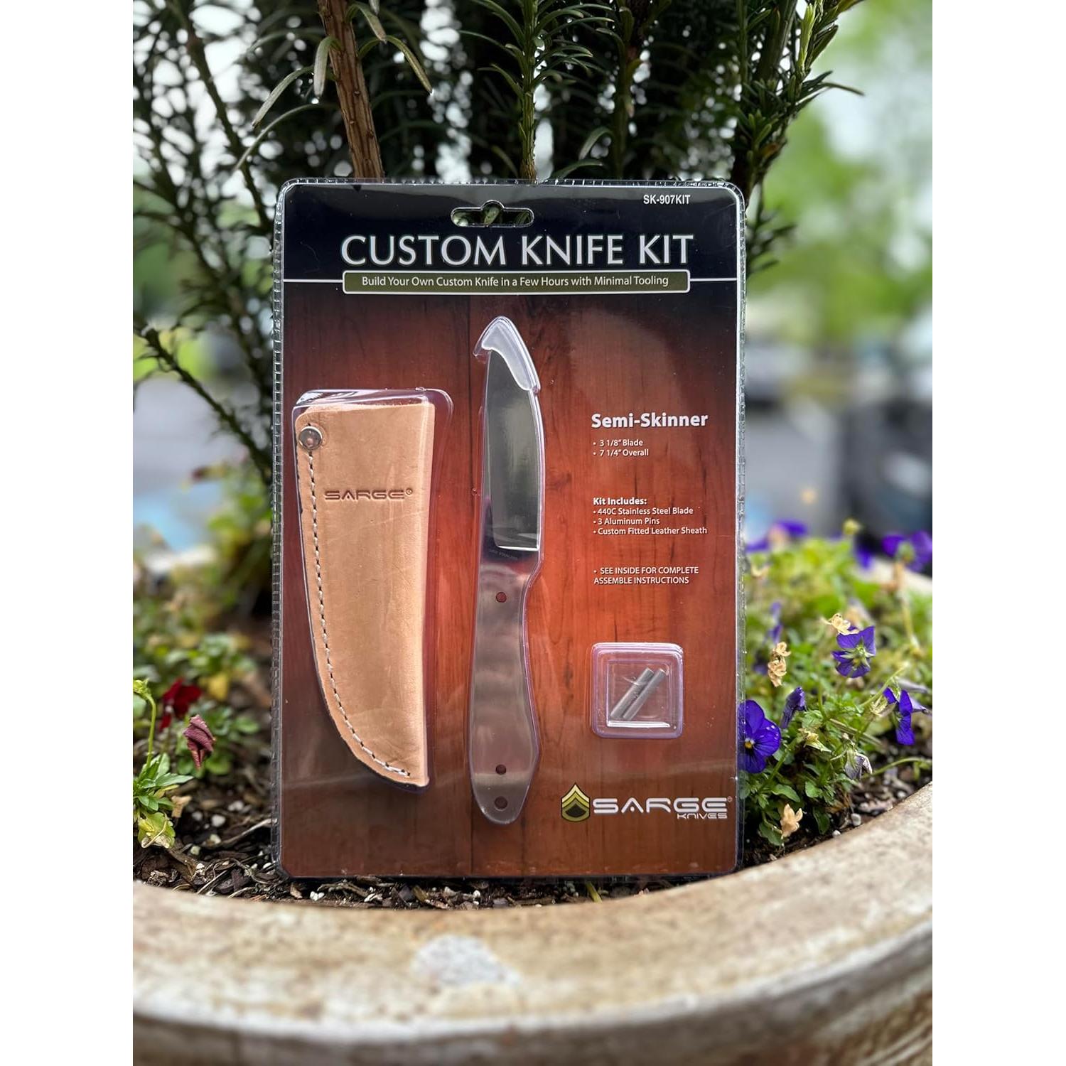 Kit de Cuchillo Personalizado Sarge Knives Semi-Skinner 7.9 cm