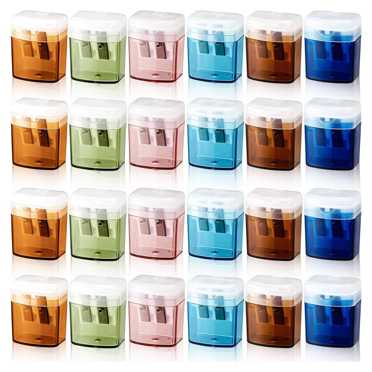 Sacapuntas Manual Doble Agujero Zhanmai - 24 Piezas Colores