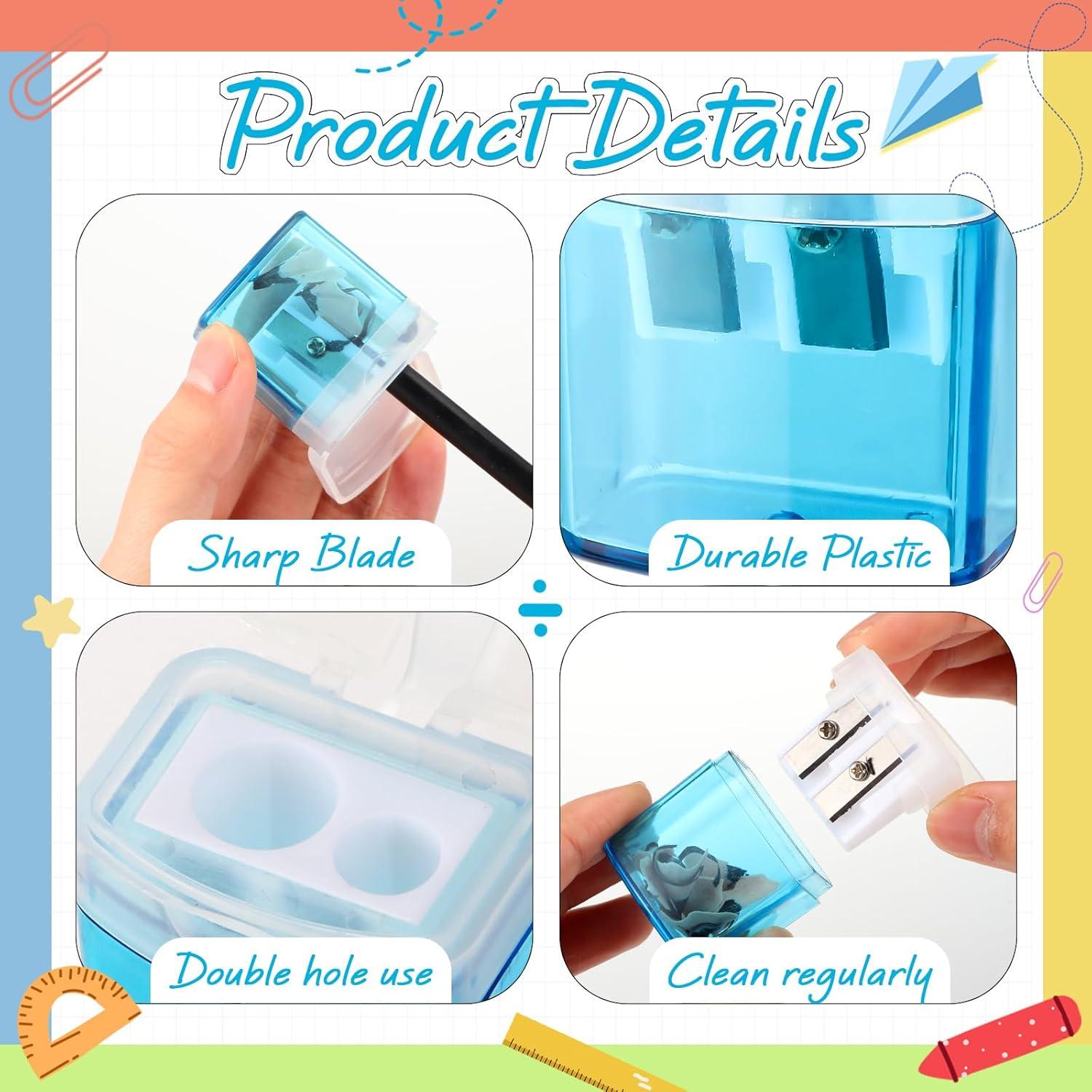 Sacapuntas Manual Doble Agujero Zhanmai - 24 Piezas Colores