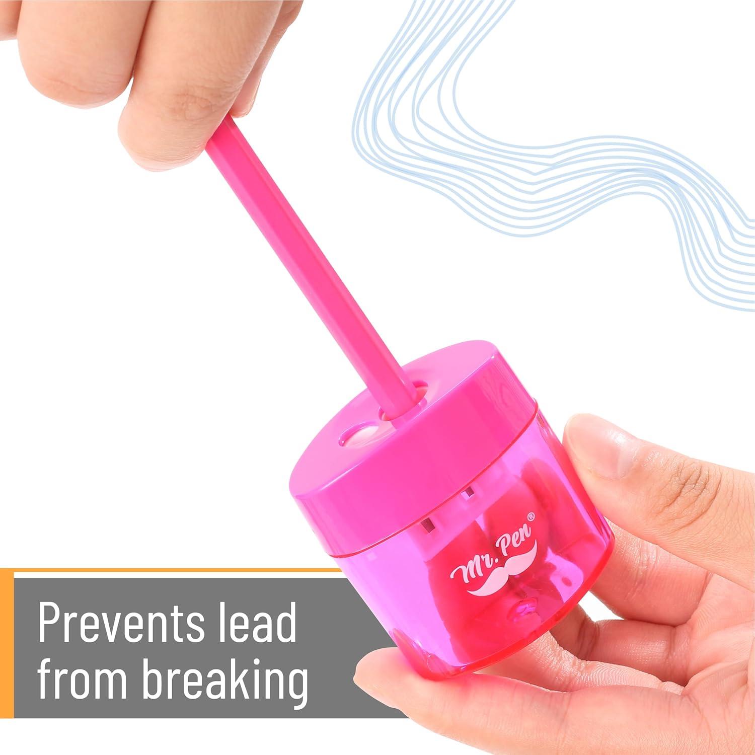 Sacapuntas Manual Mr. Pen Doble Agujero Set 24 Multicolor